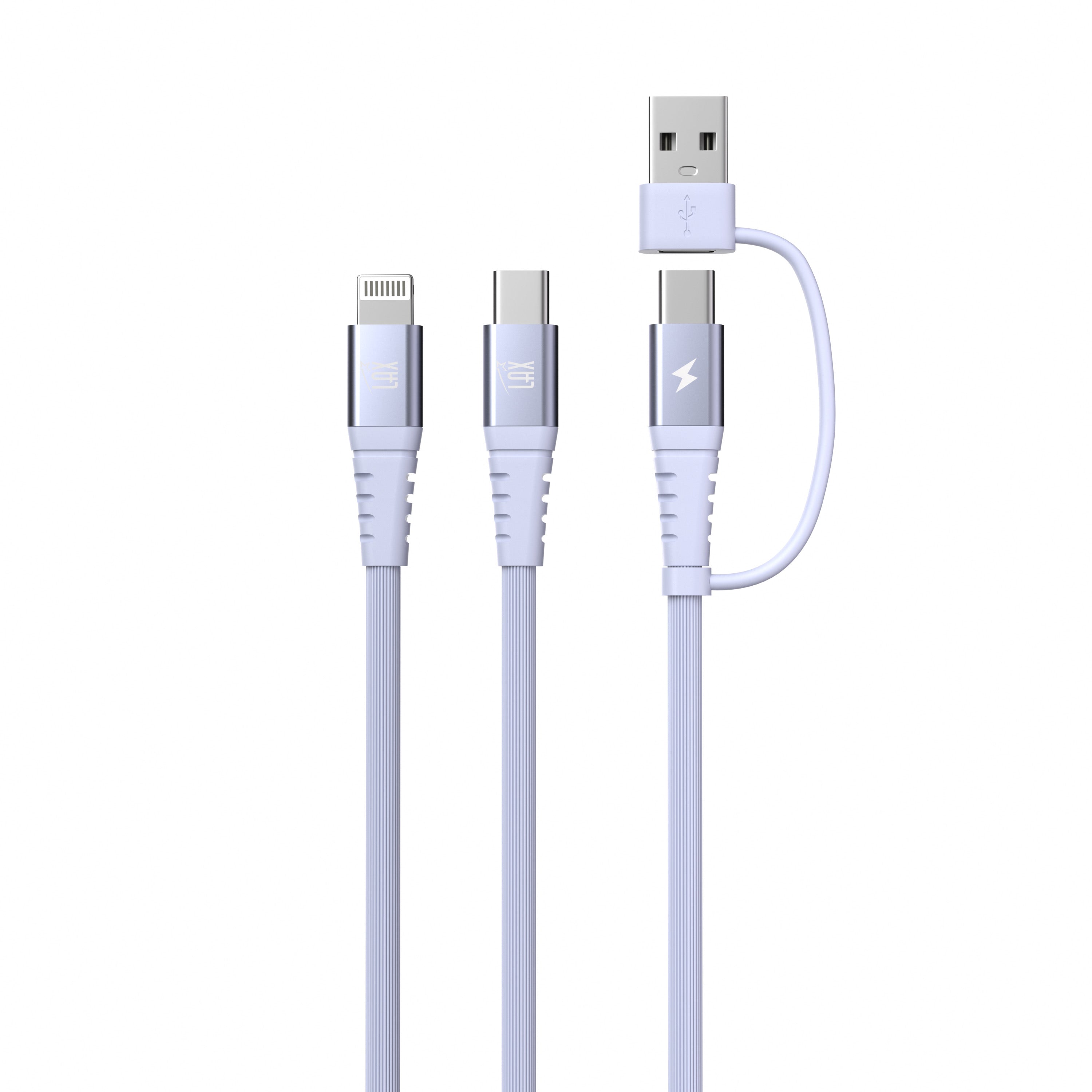 4-in-1 USB-A/USB-C to USB-C and Iphone Cables For iPhone/Android Devices