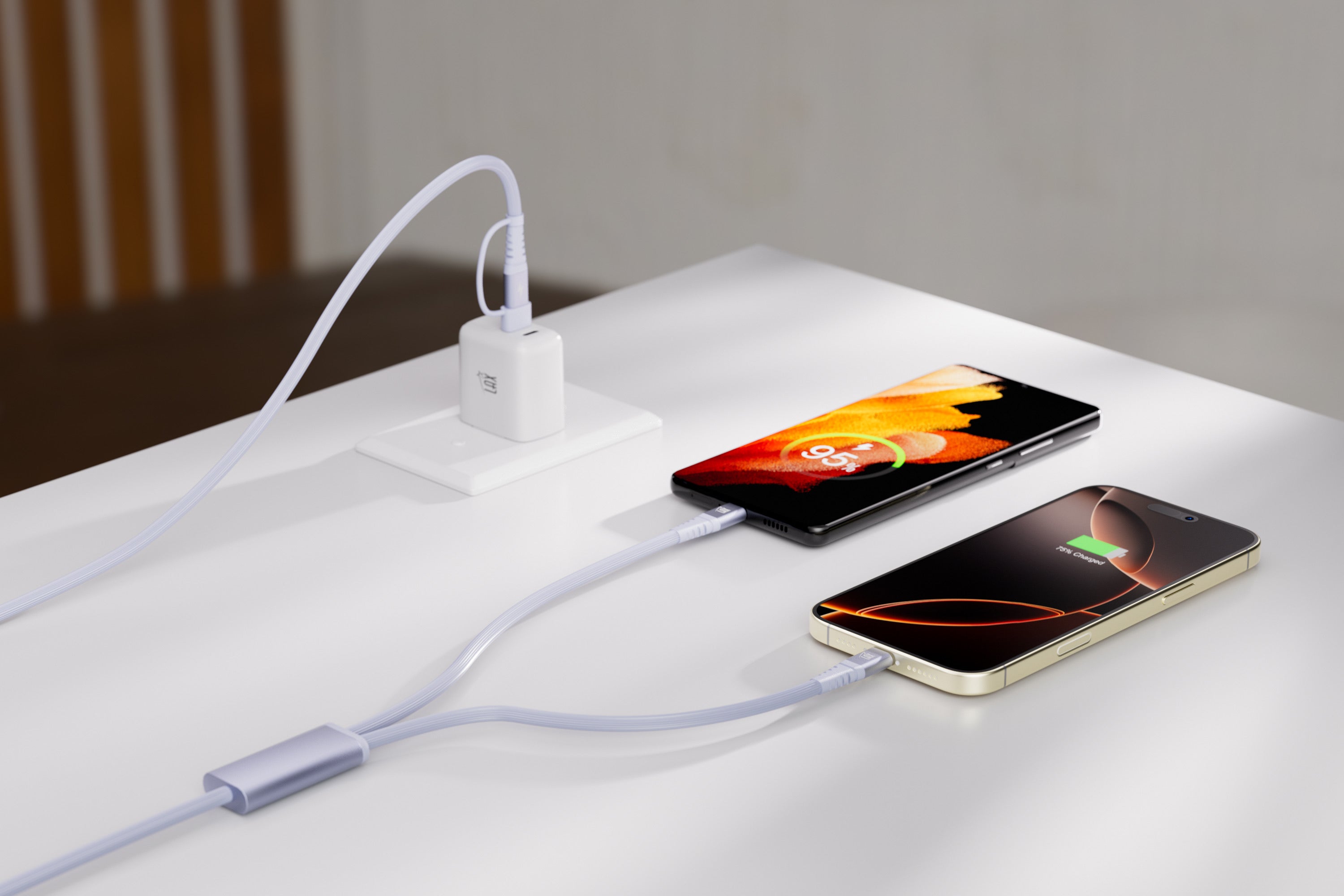 4-in-1 USB-A/USB-C to USB-C and Iphone Cables For iPhone/Android Devices