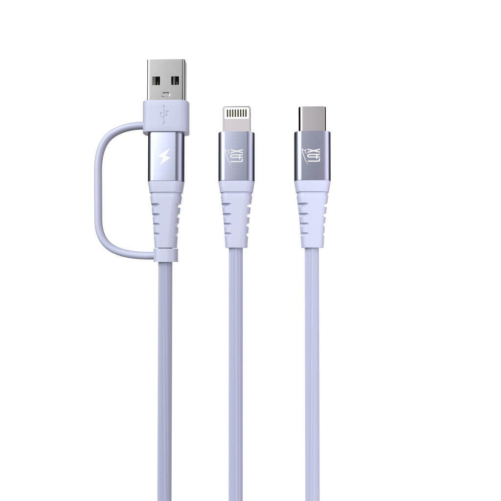 4-in-1 USB-A/USB-C to USB-C and Iphone Cables For iPhone/Android Devices
