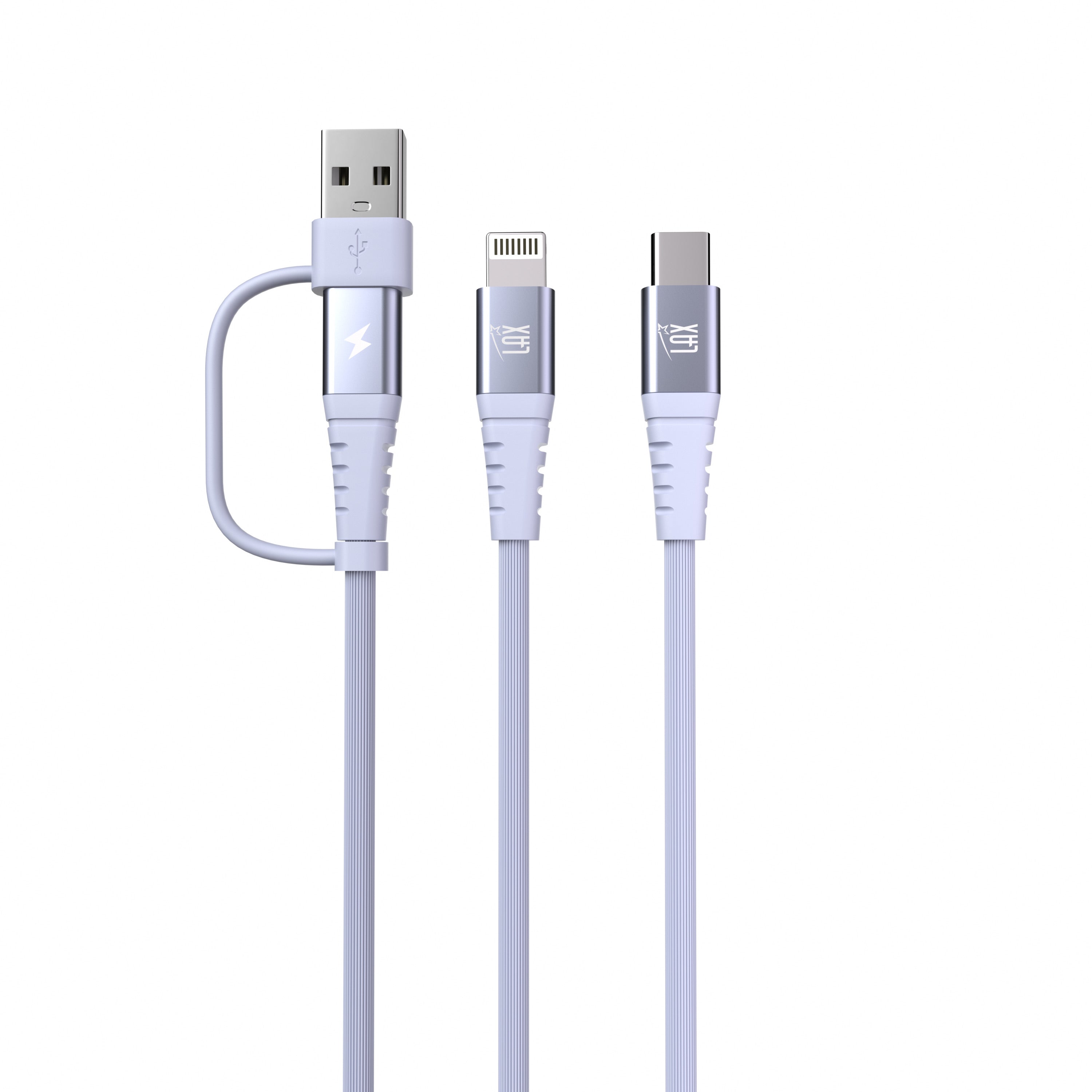 4-in-1 USB-A/USB-C to USB-C and Iphone Cables For iPhone/Android Devices