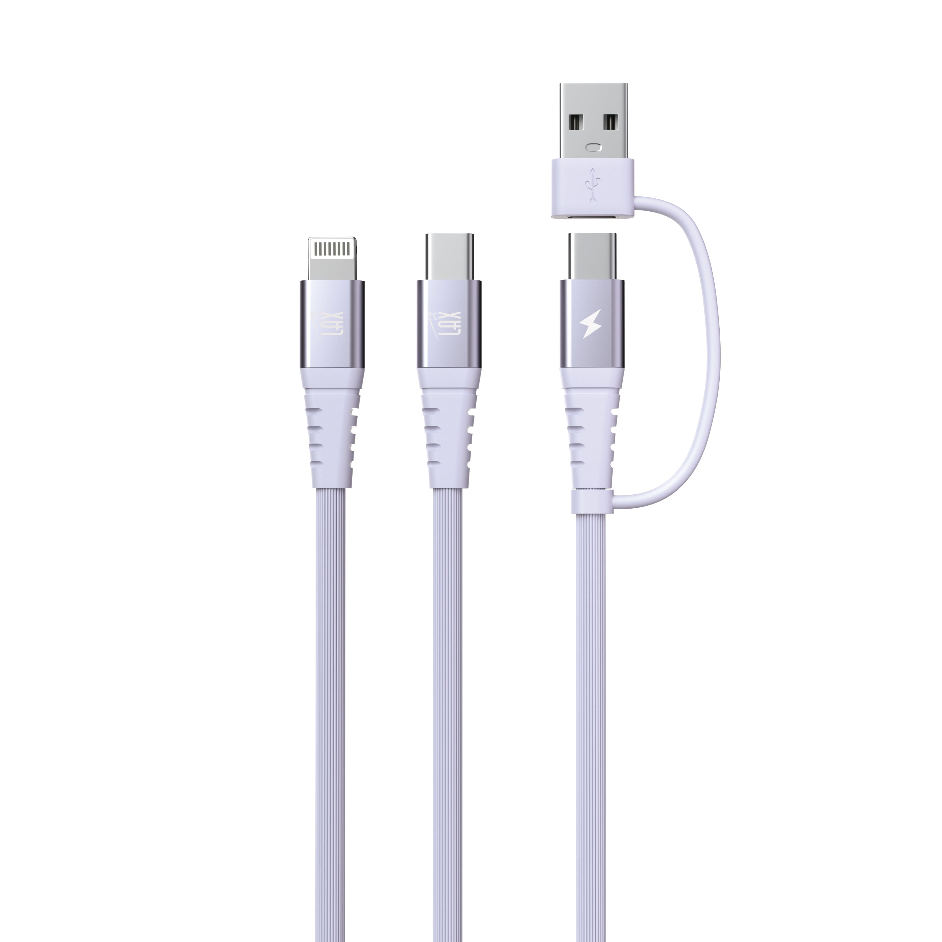 4-in-1 USB-A/USB-C to USB-C and Iphone Cables For iPhone/Android Devices