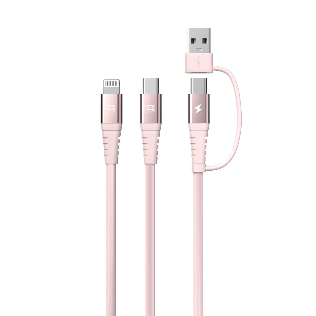 4-in-1 USB-A/USB-C to USB-C and Iphone Cables For iPhone/Android Devices