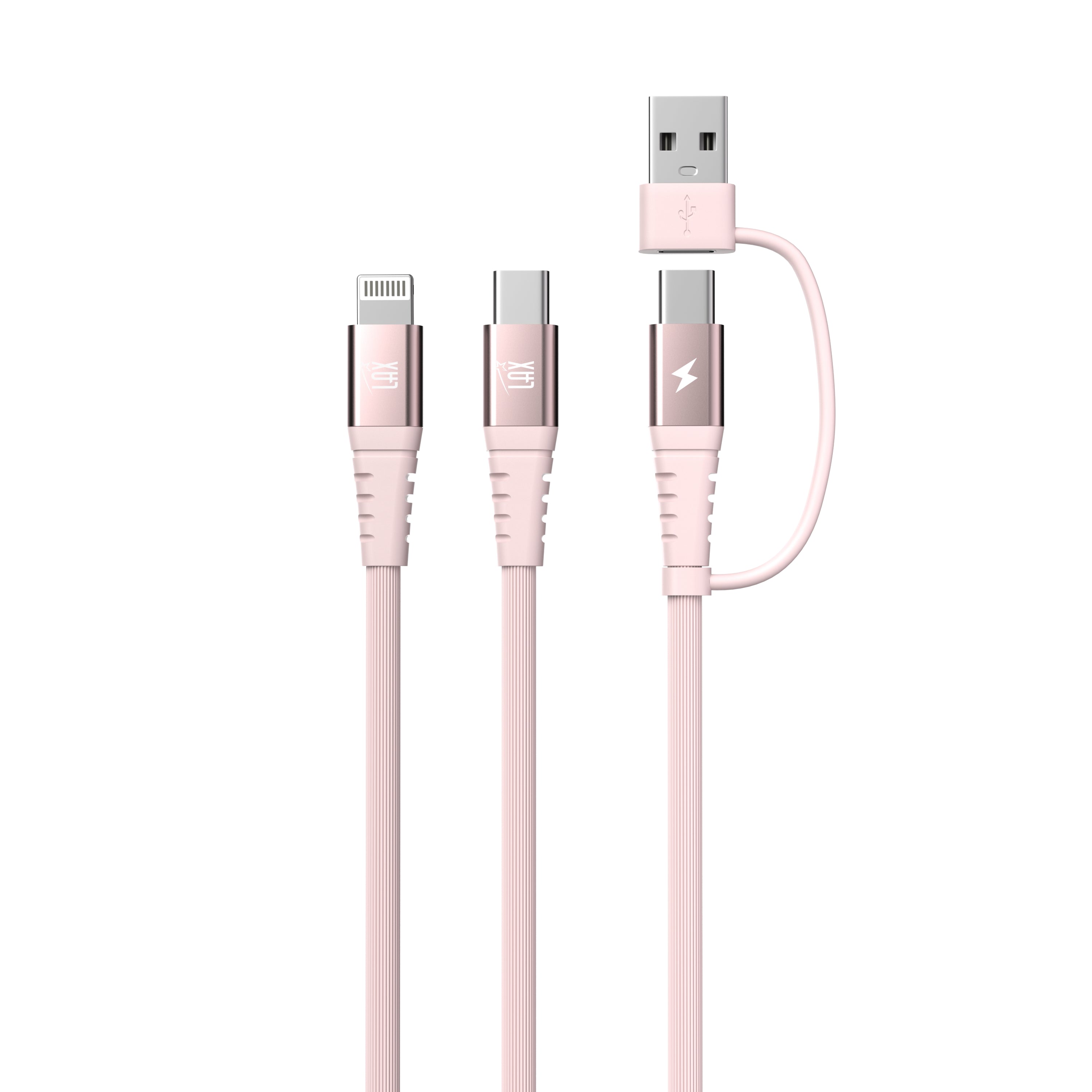 4-in-1 USB-A/USB-C to USB-C and Iphone Cables For iPhone/Android Devices