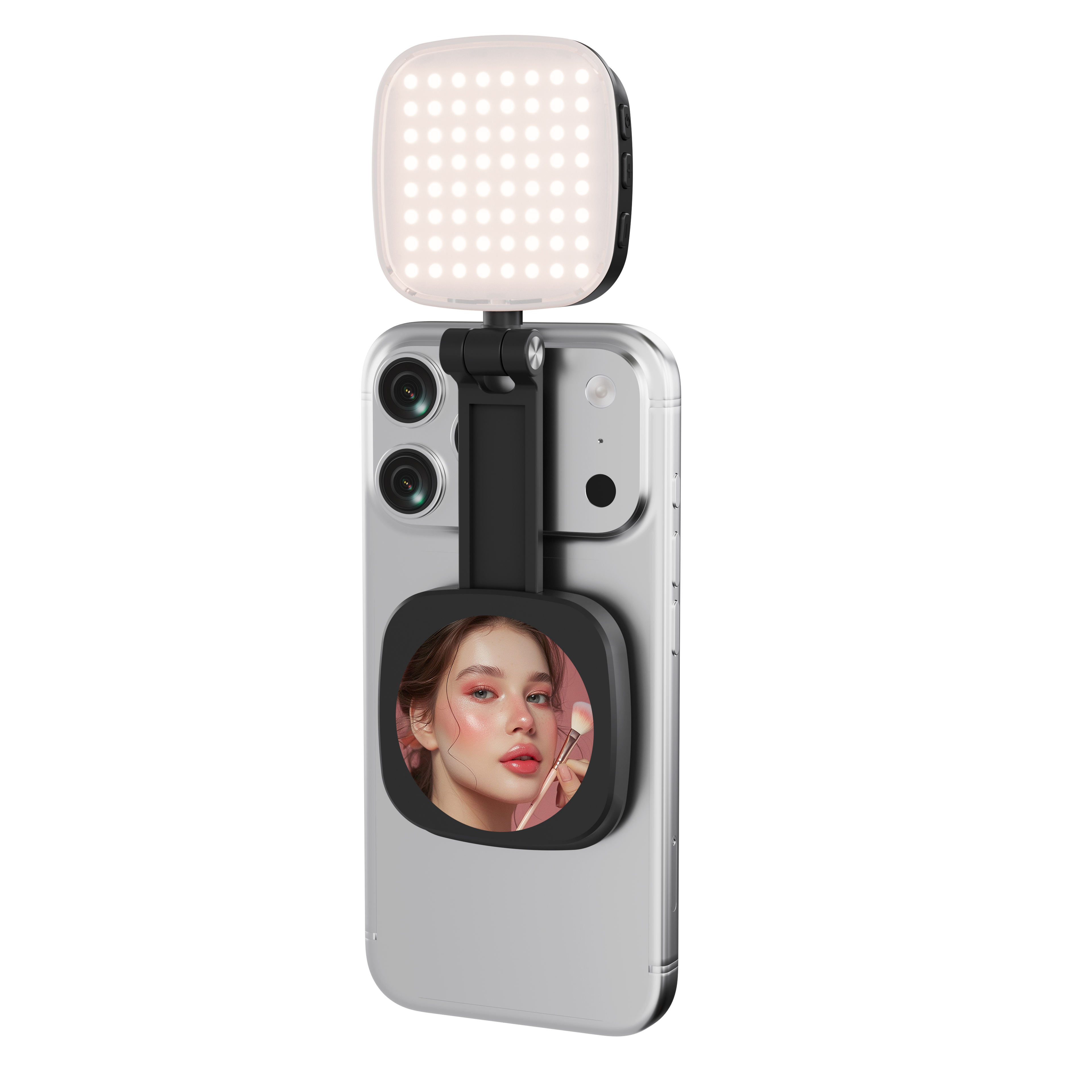LAX Magnetic Vlogging Kit | 4-in-1 LED Light & Mic Hub