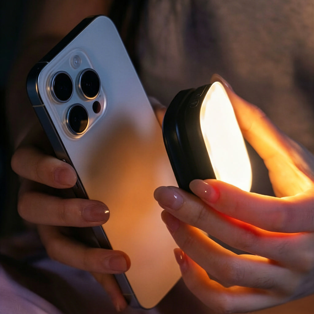 LAX Magnetic Vlogging Kit | 4-in-1 LED Light & Mic Hub