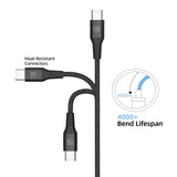 Lax Gadgets Lace USB Type-C Cables-10 Feet