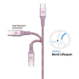 Lax Gadgets Lace USB Type-C Cables-10 Feet