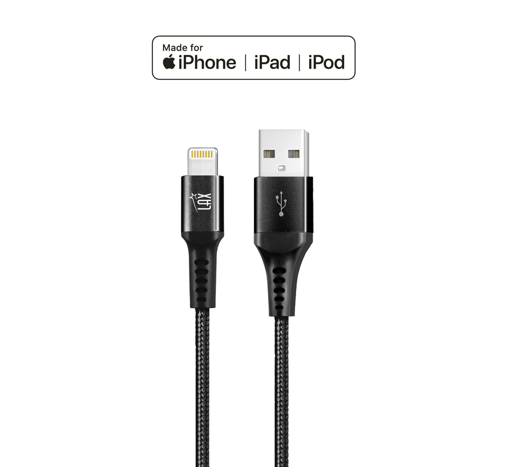 Apple MFi Certified Braided Nylon USB to Iphone - 10 Feet