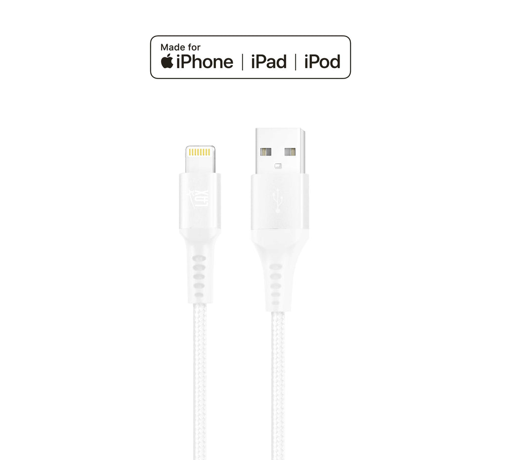 Apple MFi Certified Braided Nylon USB to Iphone - 10 Feet