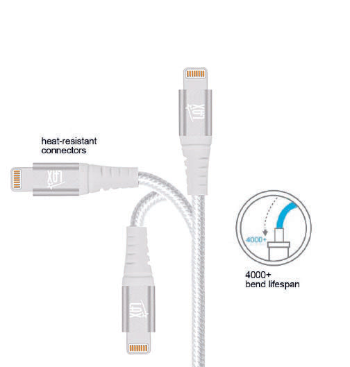Apple MFi Certified Braided Nylon USB to Iphone - 10 Feet