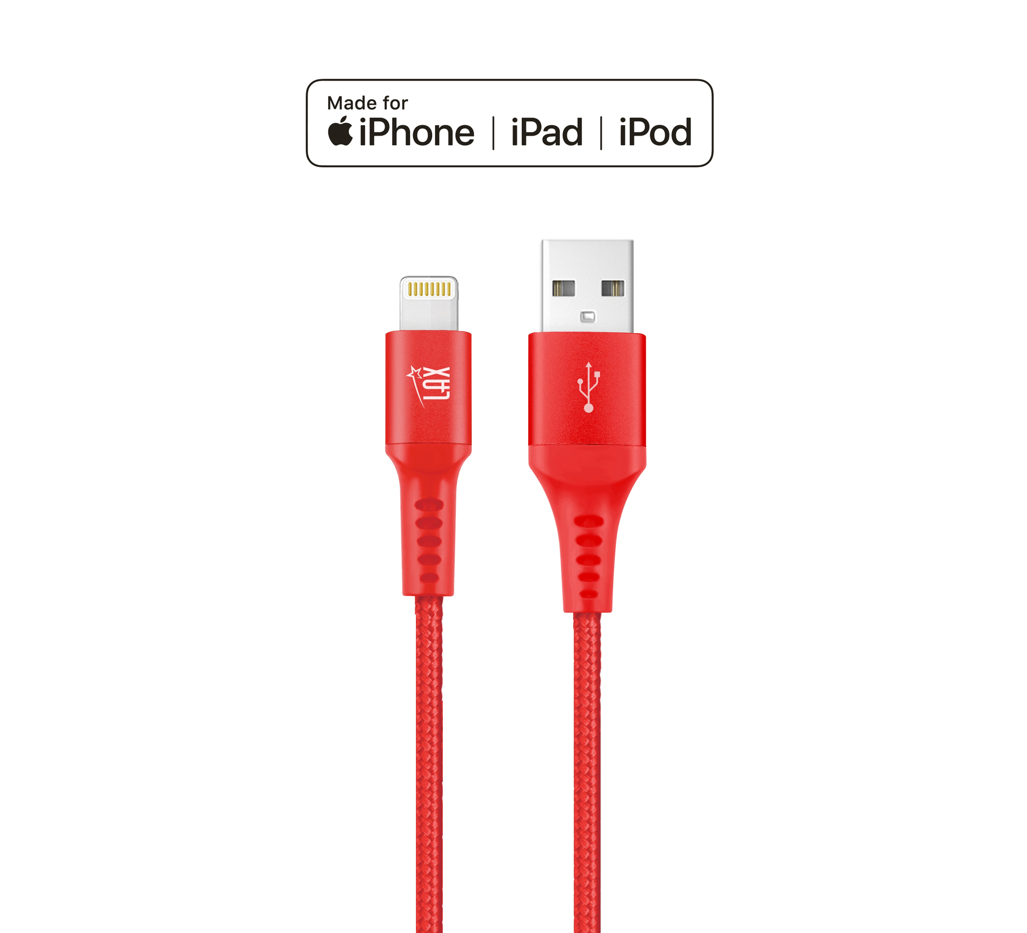 Apple MFi Certified Braided Nylon USB to Iphone - 10 Feet