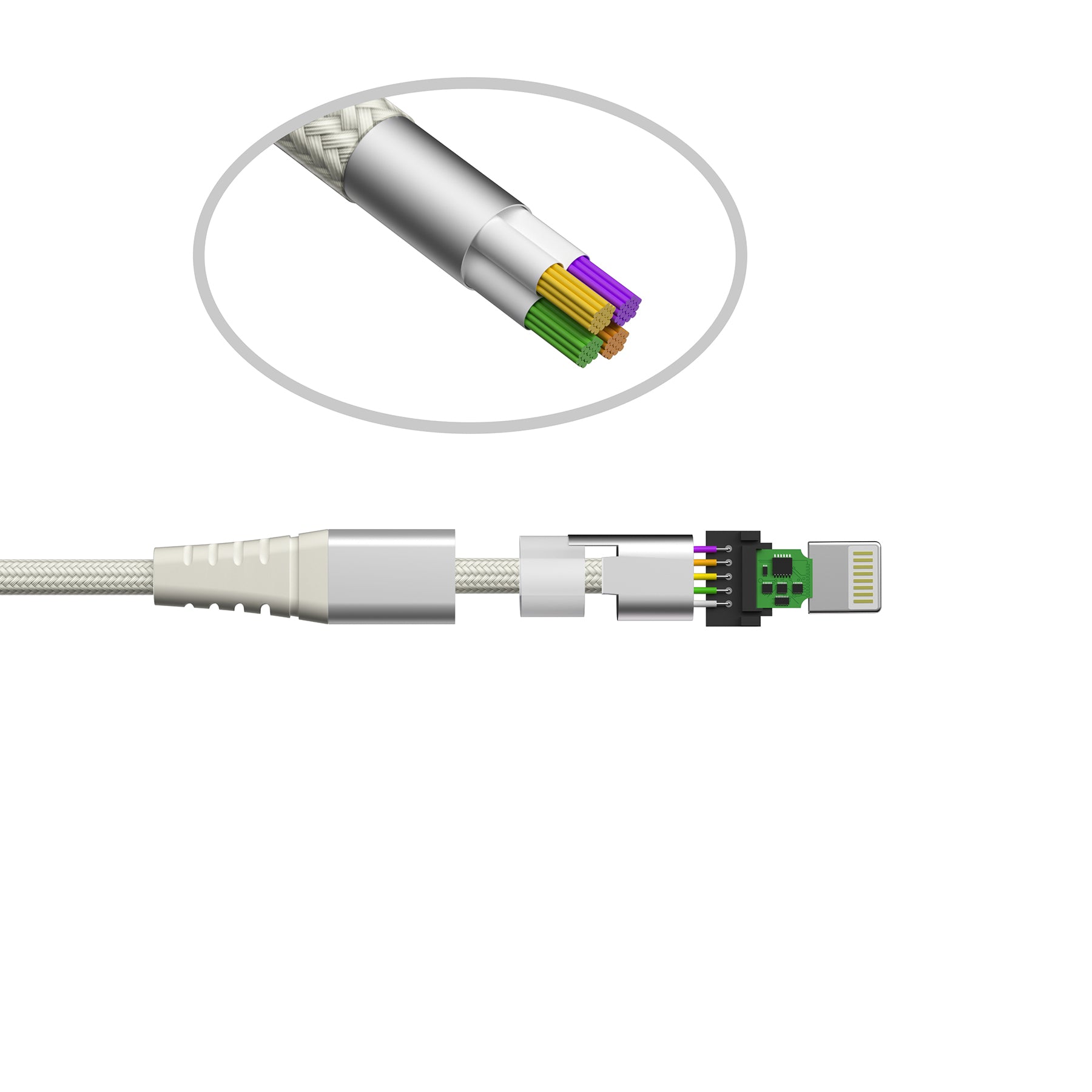 Apple MFi Certified Fabric Iphone Cables - 10 Feet