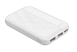 6600mAh Power Bank - White - Tri-Fold
