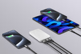 6600mAh Power Bank - White - Tri-Fold
