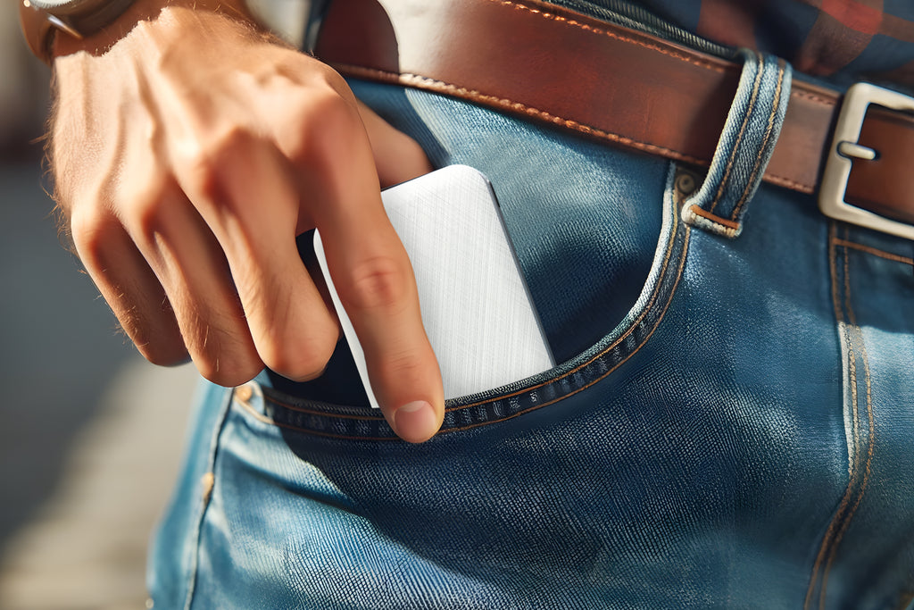 6600mAh Power Bank - White - Tri-Fold