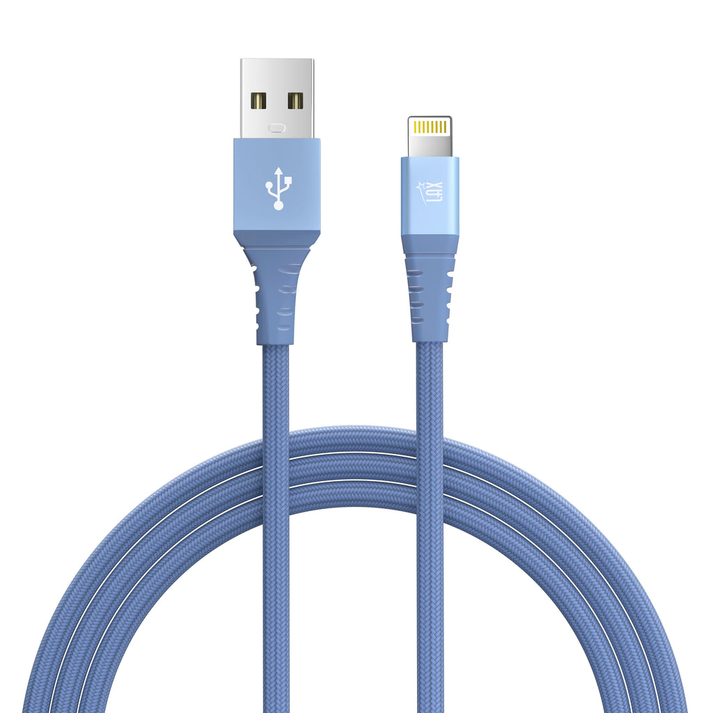 LAX Apple MFi Certified Braided Iphone Cable - 10 Feet