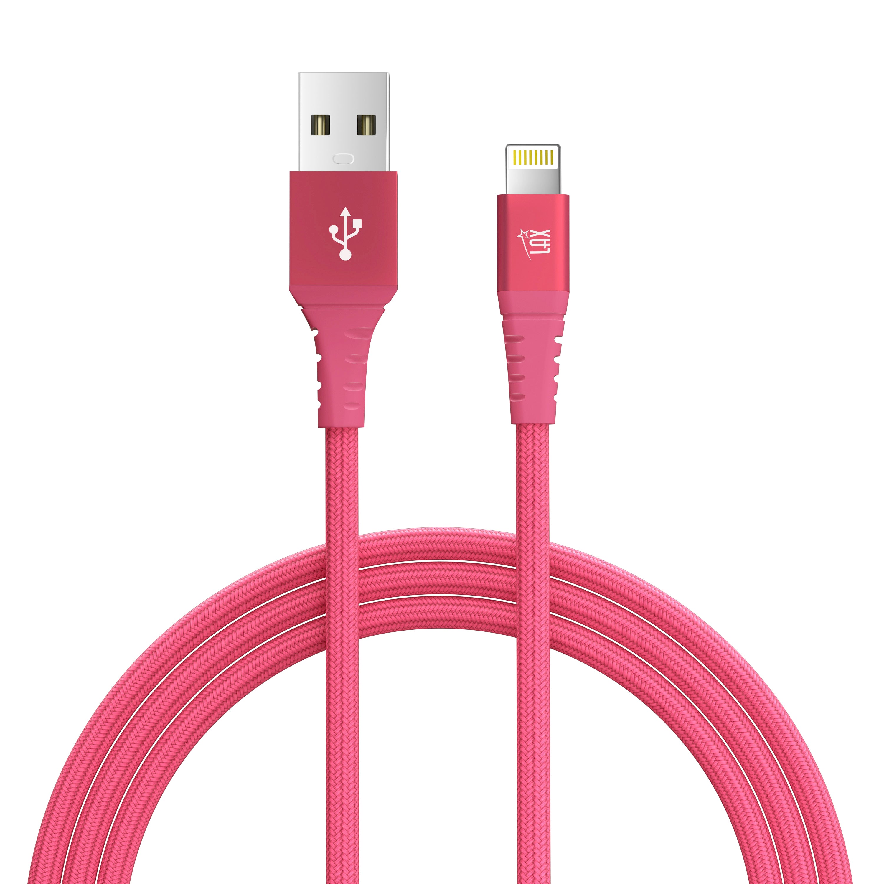 LAX Apple MFi Certified Braided Iphone Cable - 10 Feet