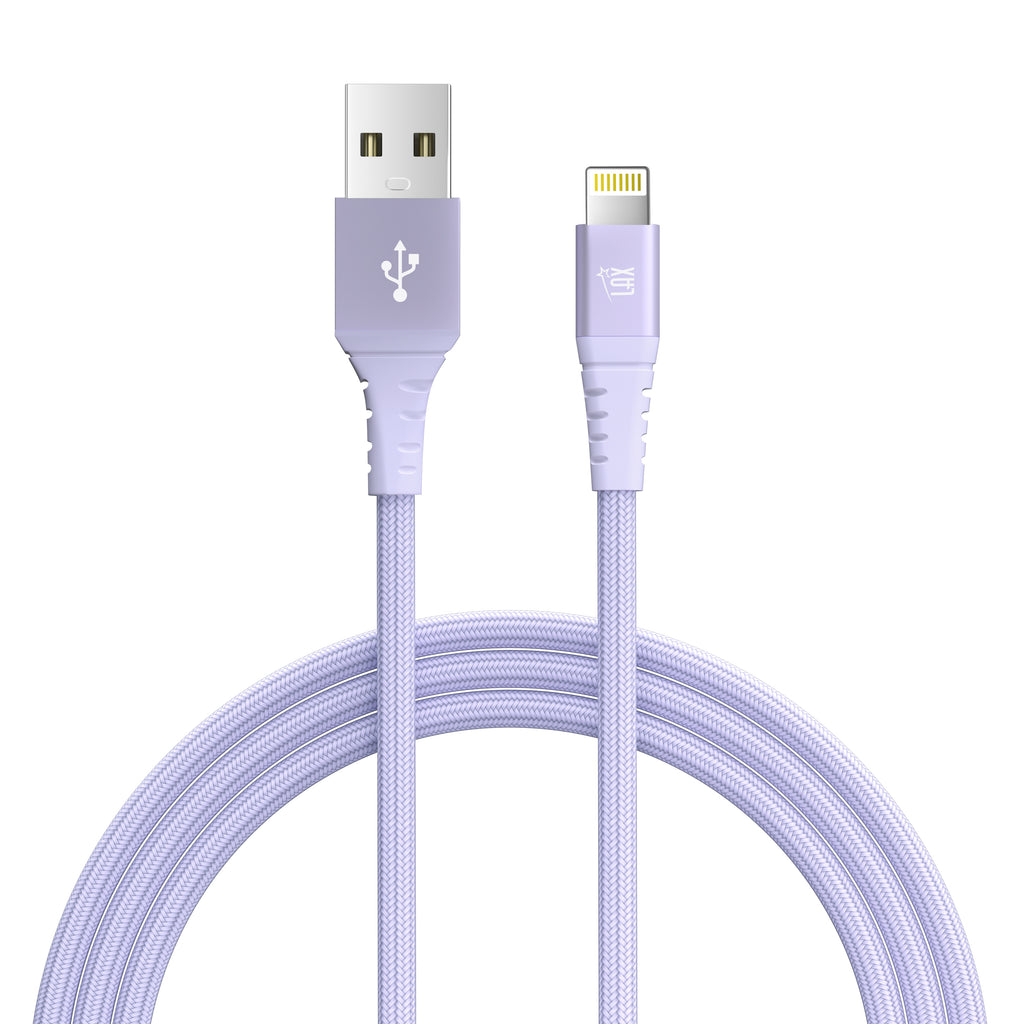 LAX Apple MFi Certified Braided Iphone Cable - 10 Feet