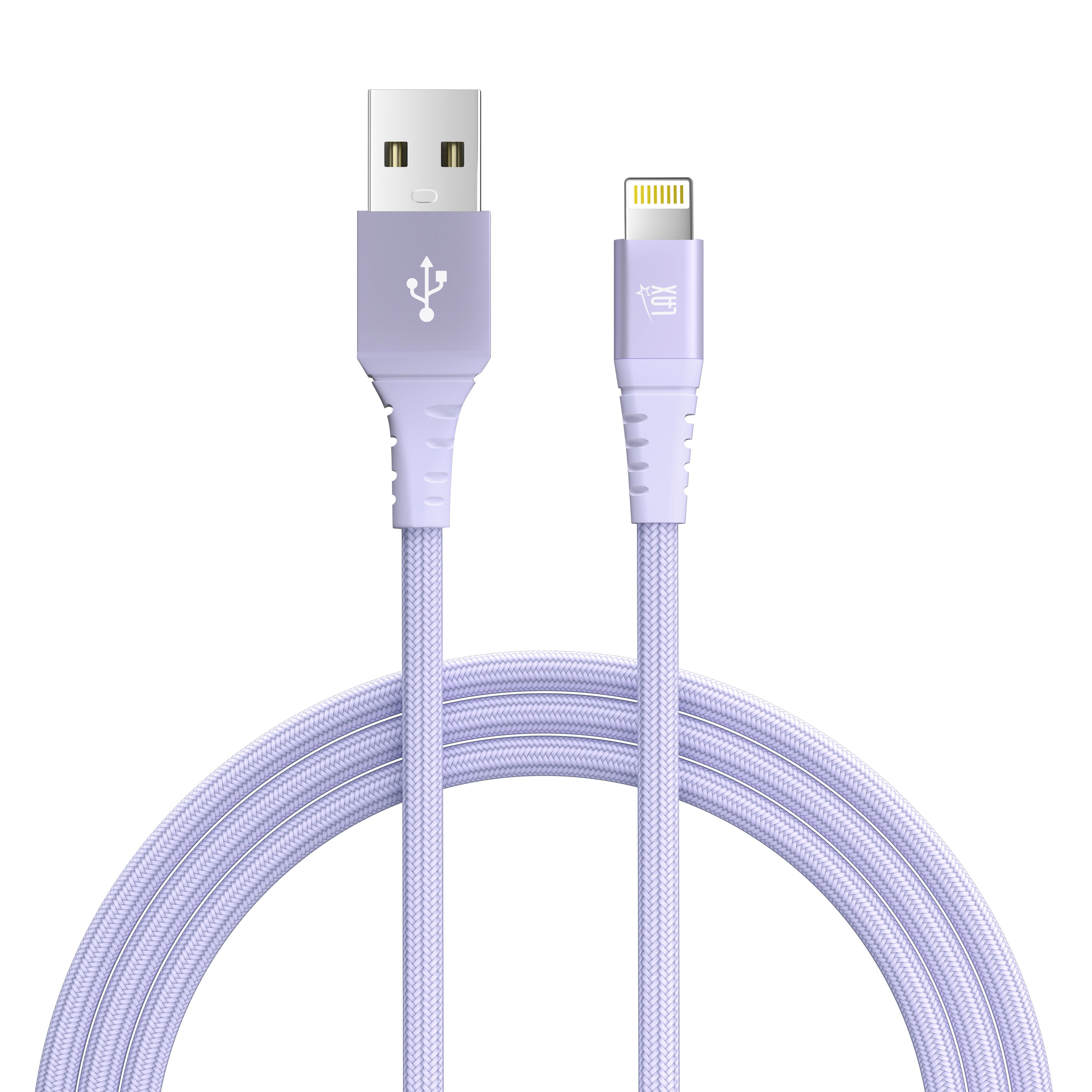 LAX Apple MFi Certified Braided Iphone Cable - 10 Feet