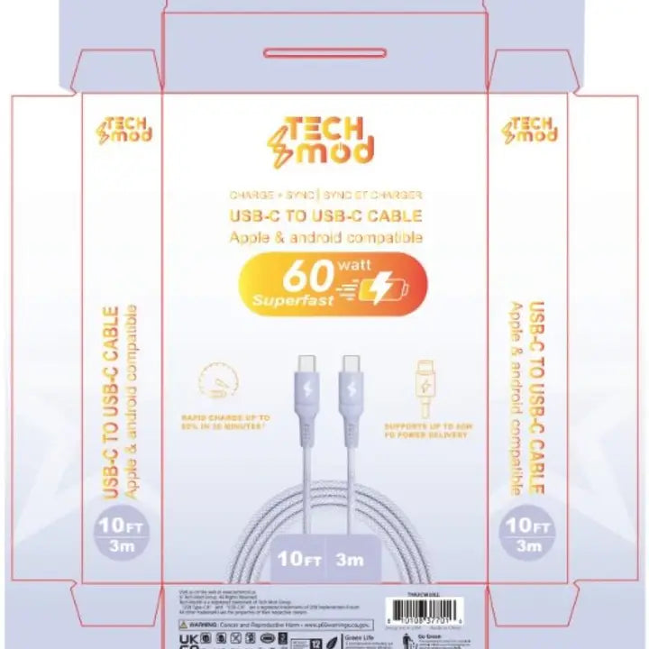 USB-C Braided Cable – 6ft & 10ft