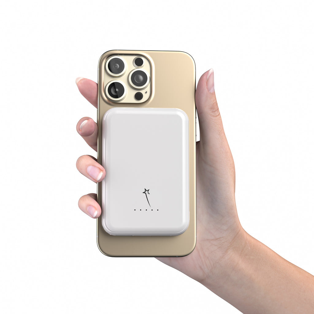 MagSafe Power Bank with 20W PD Charger & 4-in-1 Charging Cable – Black & White