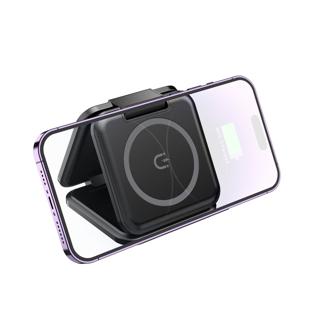 3-in-1 Magnetic  Foldable Wireless Charger for iPhone, Apple Watch, AirPods
