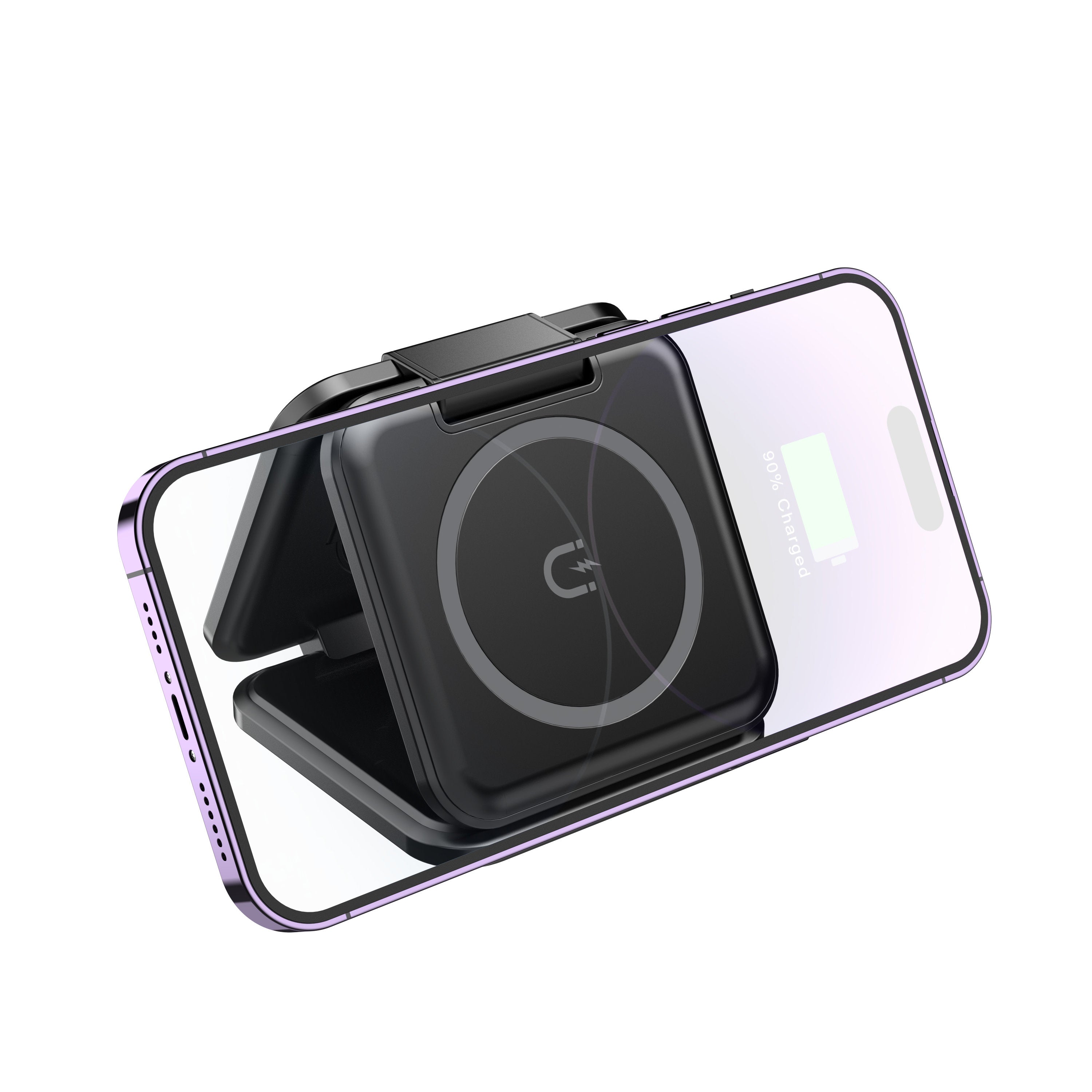 3-in-1 Magnetic  Foldable Wireless Charger for iPhone, Apple Watch, AirPods