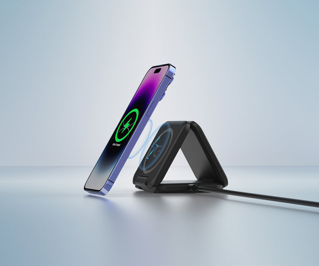 3-in-1 Magnetic  Foldable Wireless Charger for iPhone, Apple Watch, AirPods