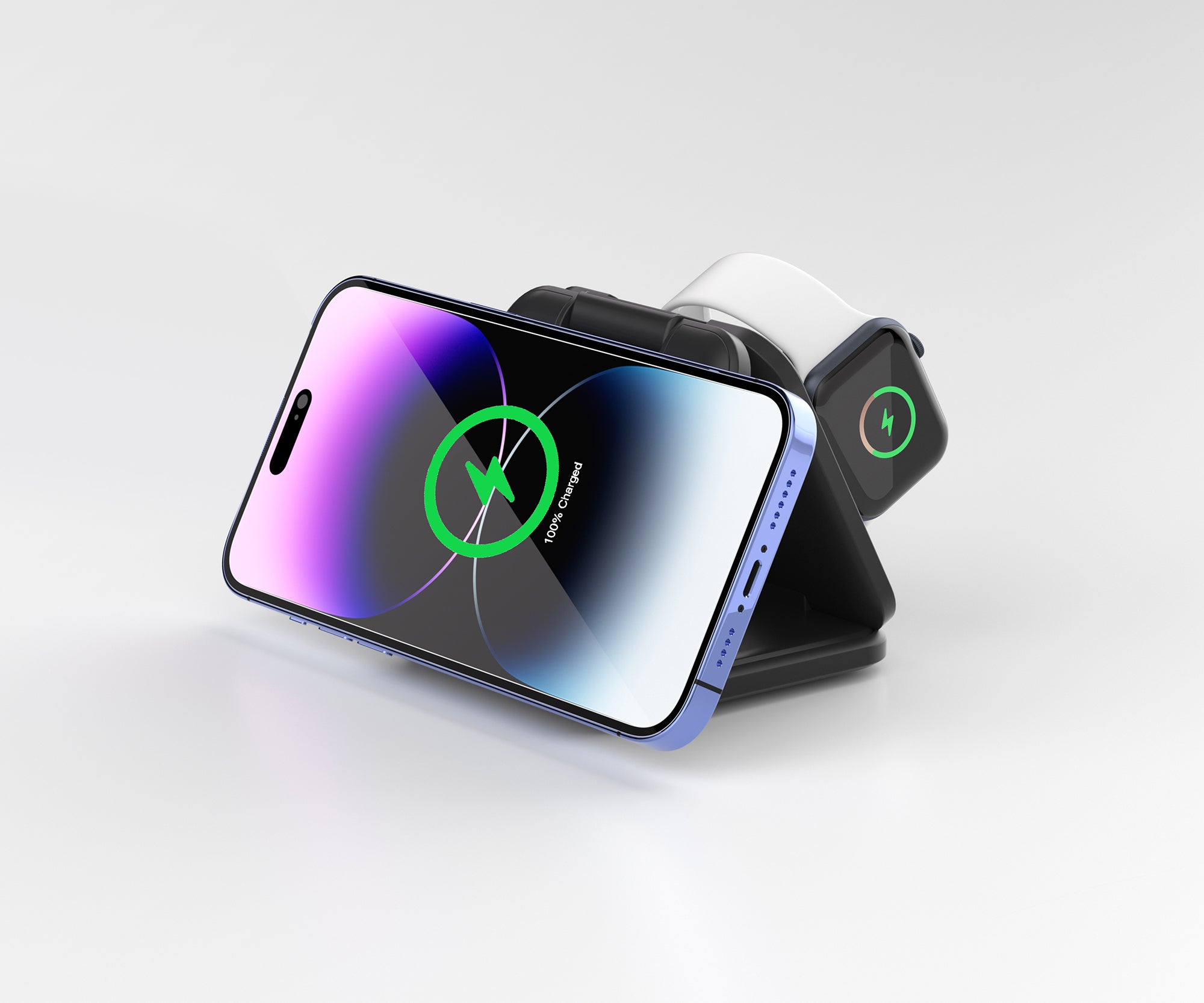 3-in-1 Magnetic  Foldable Wireless Charger for iPhone, Apple Watch, AirPods