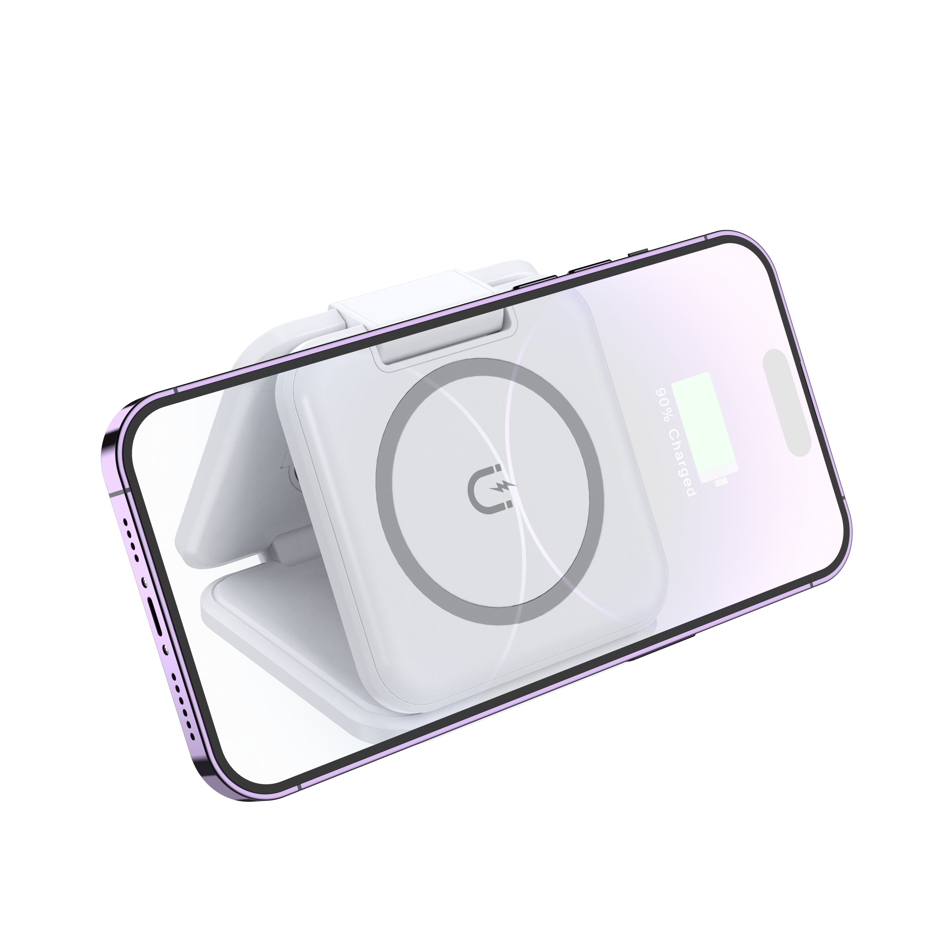 3-in-1 Magnetic  Foldable Wireless Charger for iPhone, Apple Watch, AirPods