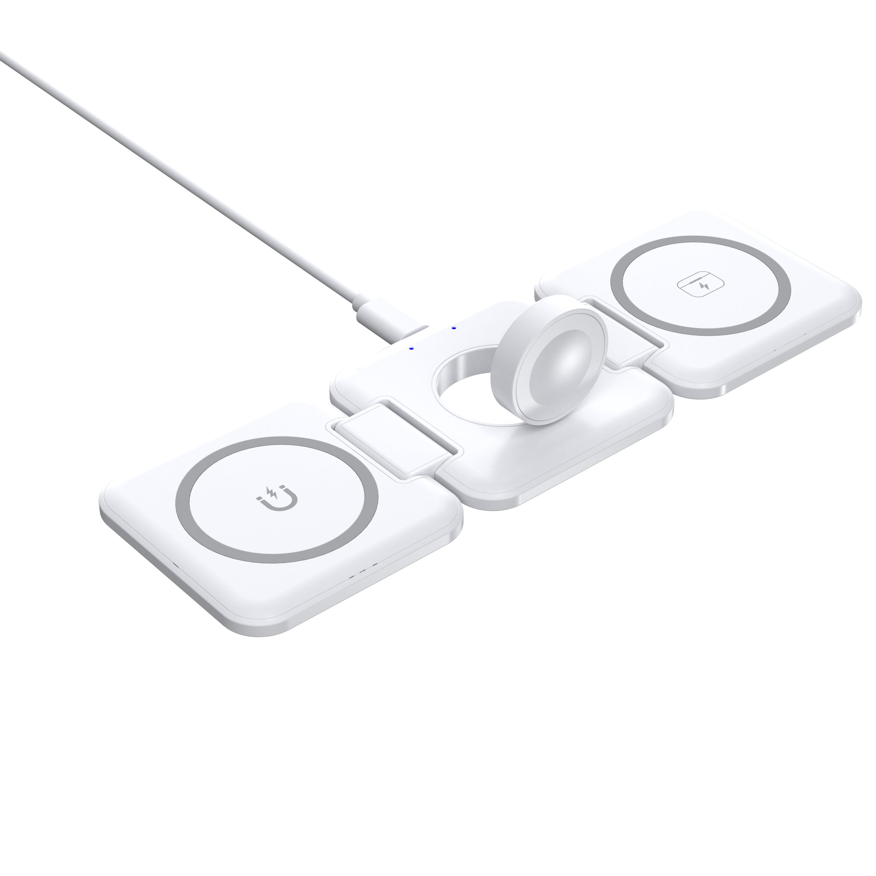 3-in-1 Magnetic  Foldable Wireless Charger for iPhone, Apple Watch, AirPods