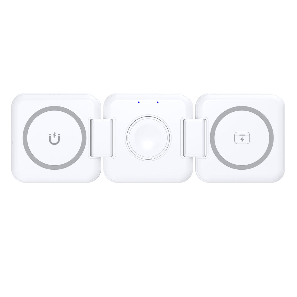 3-in-1 Magnetic  Foldable Wireless Charger for iPhone, Apple Watch, AirPods