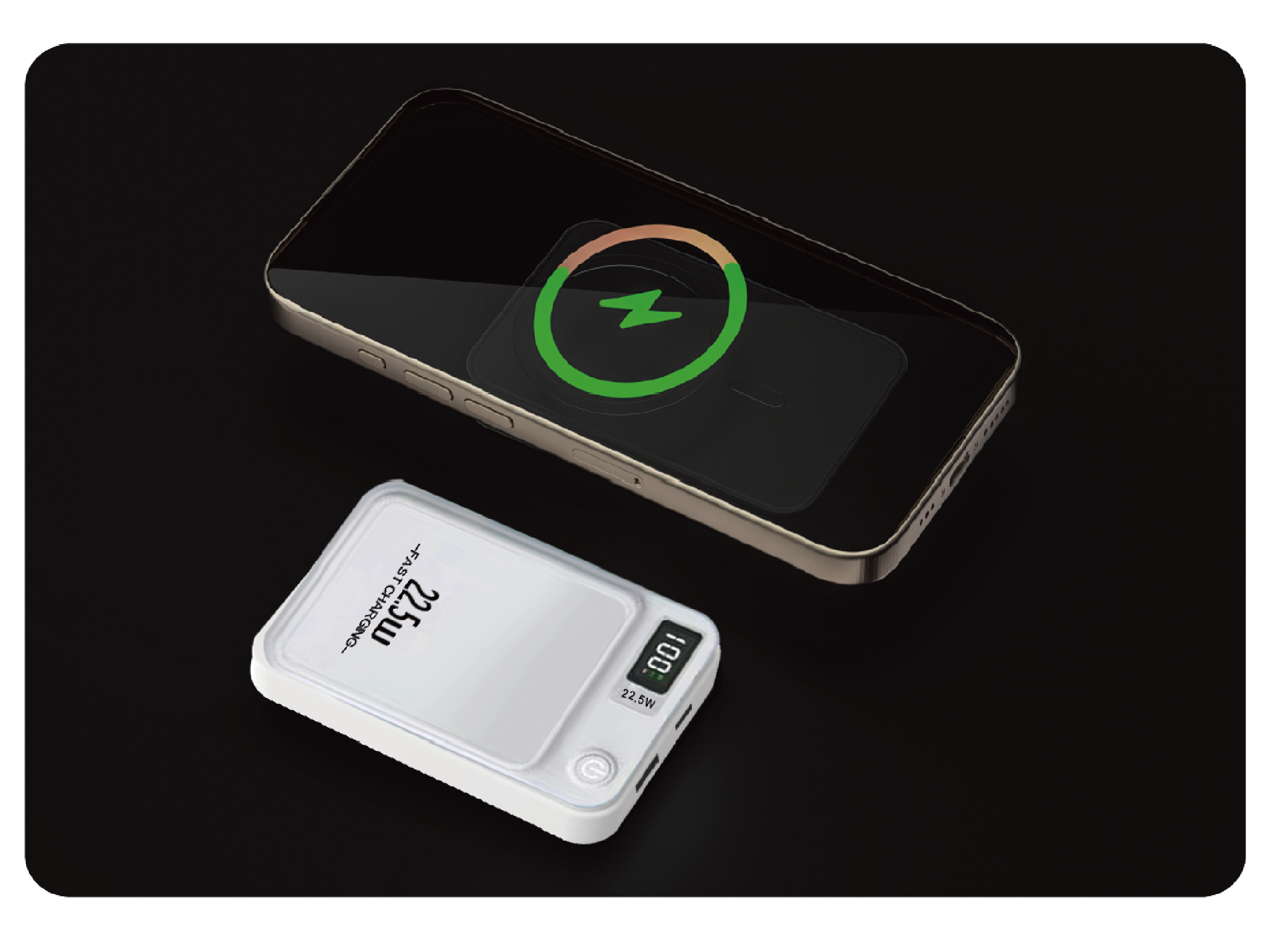 MagSafe compatible 22.5W Power Bank - White