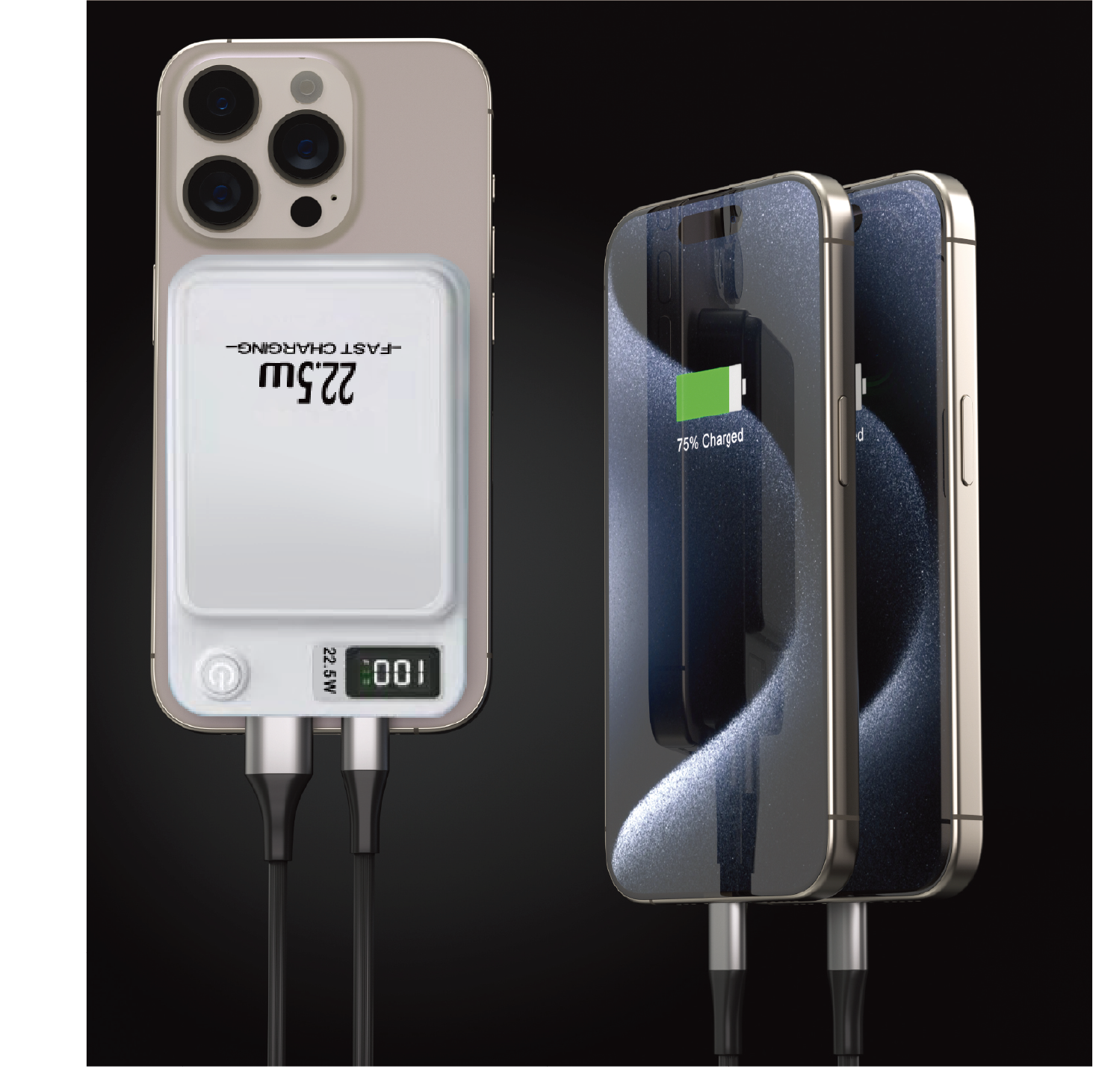 MagSafe compatible 22.5W Power Bank - White