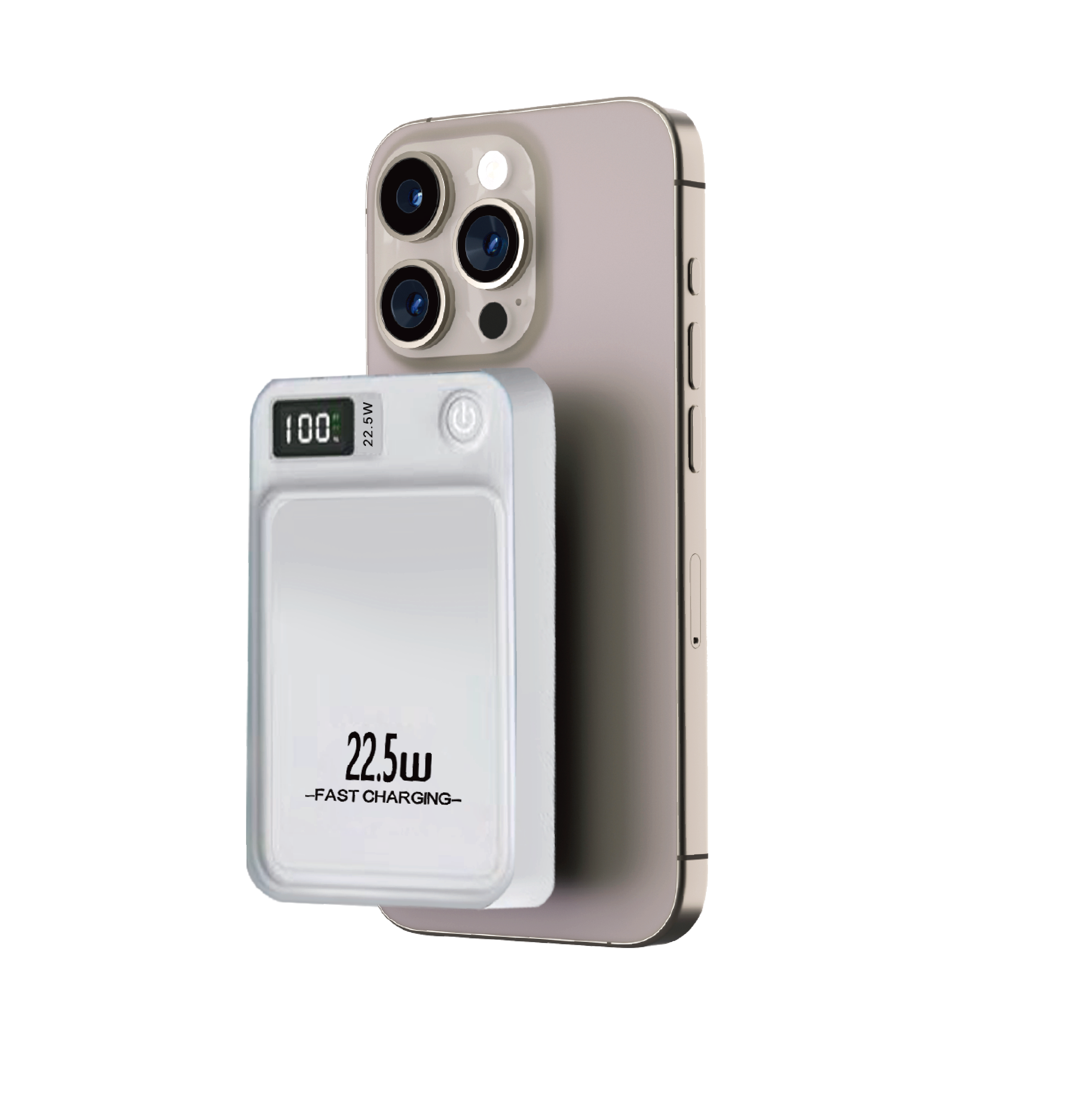 MagSafe compatible 22.5W Power Bank - White