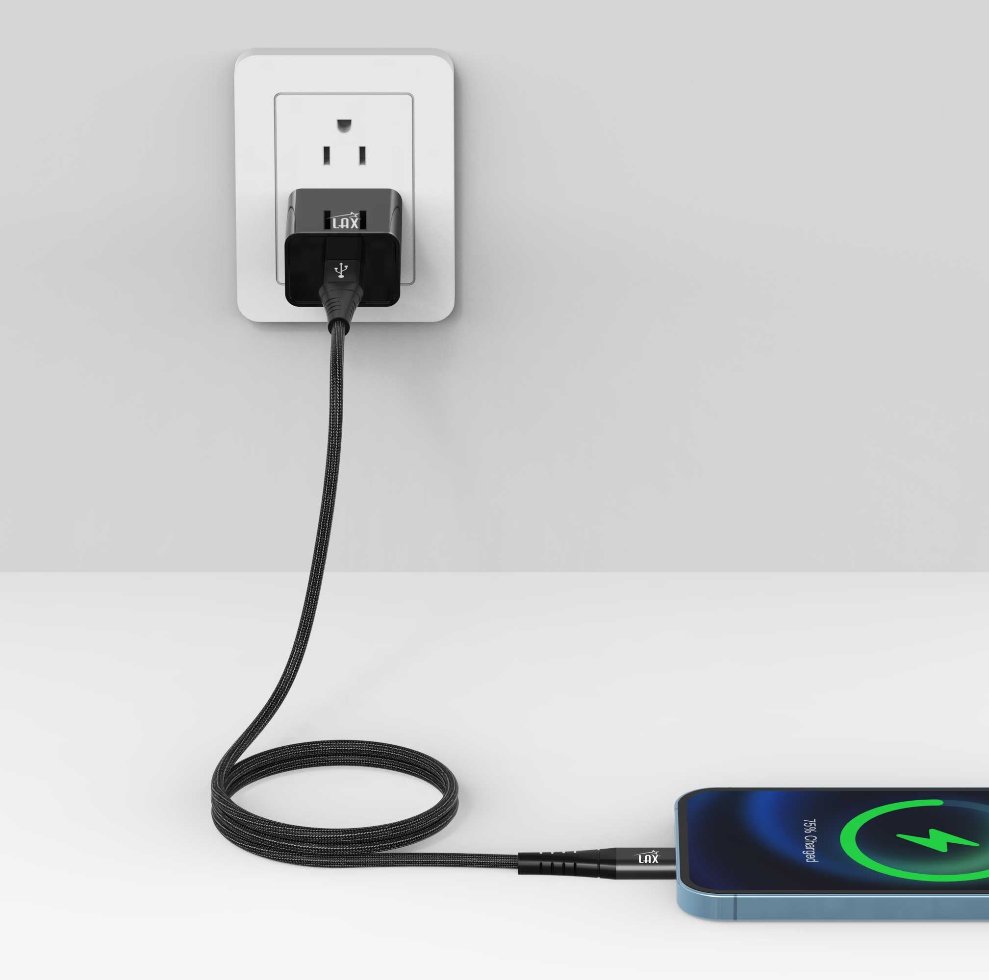 LAX Durable Micro USB Fast Charging Cable