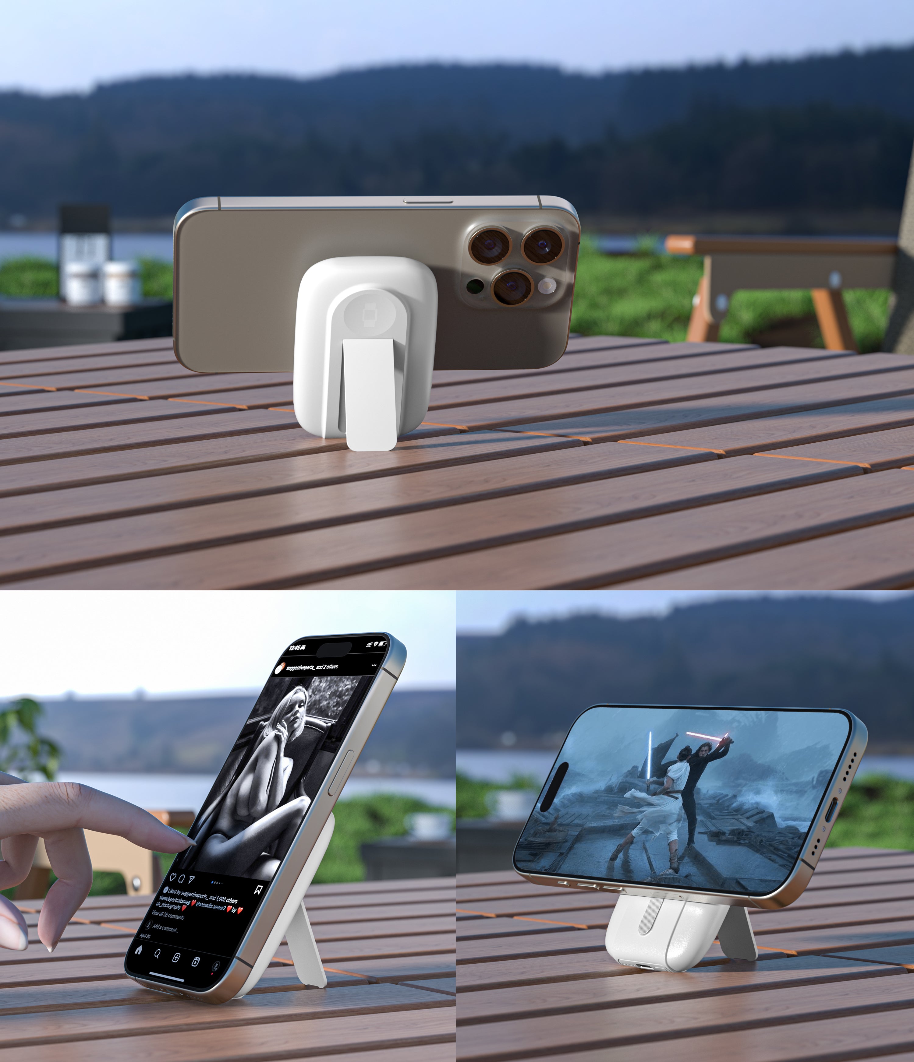 7200mAH MagSafe 15w with out kickstand with watch charger