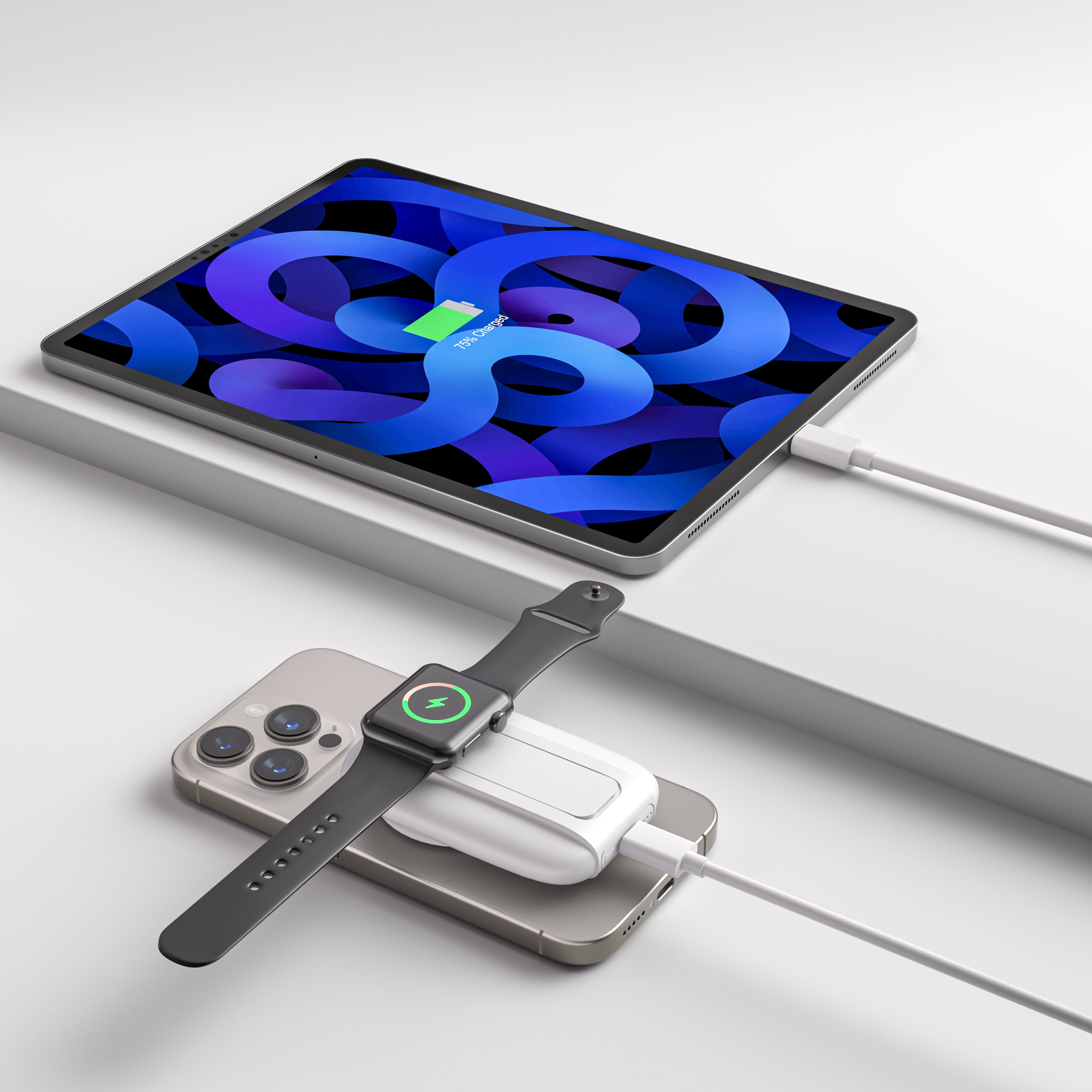 7200mAH MagSafe 15w with out kickstand with watch charger