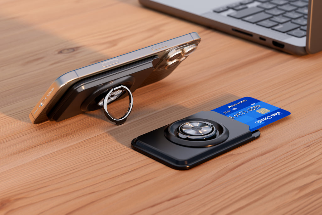 MagSafe Wallet with Kickstand Ring