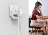 2 Wall Outlets with 2 USB Ports and Nightlight