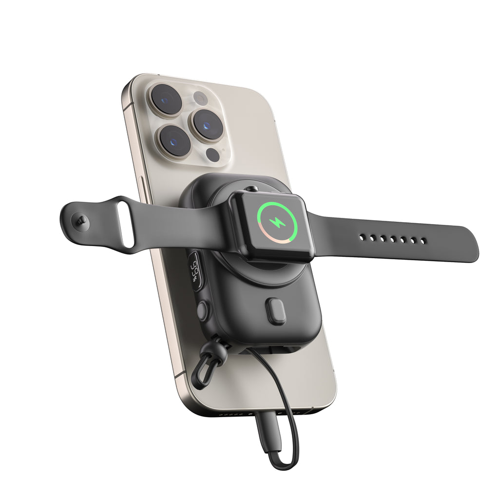 LAX Camera Power Bank and MagSafe - 12000mAh - White And Black