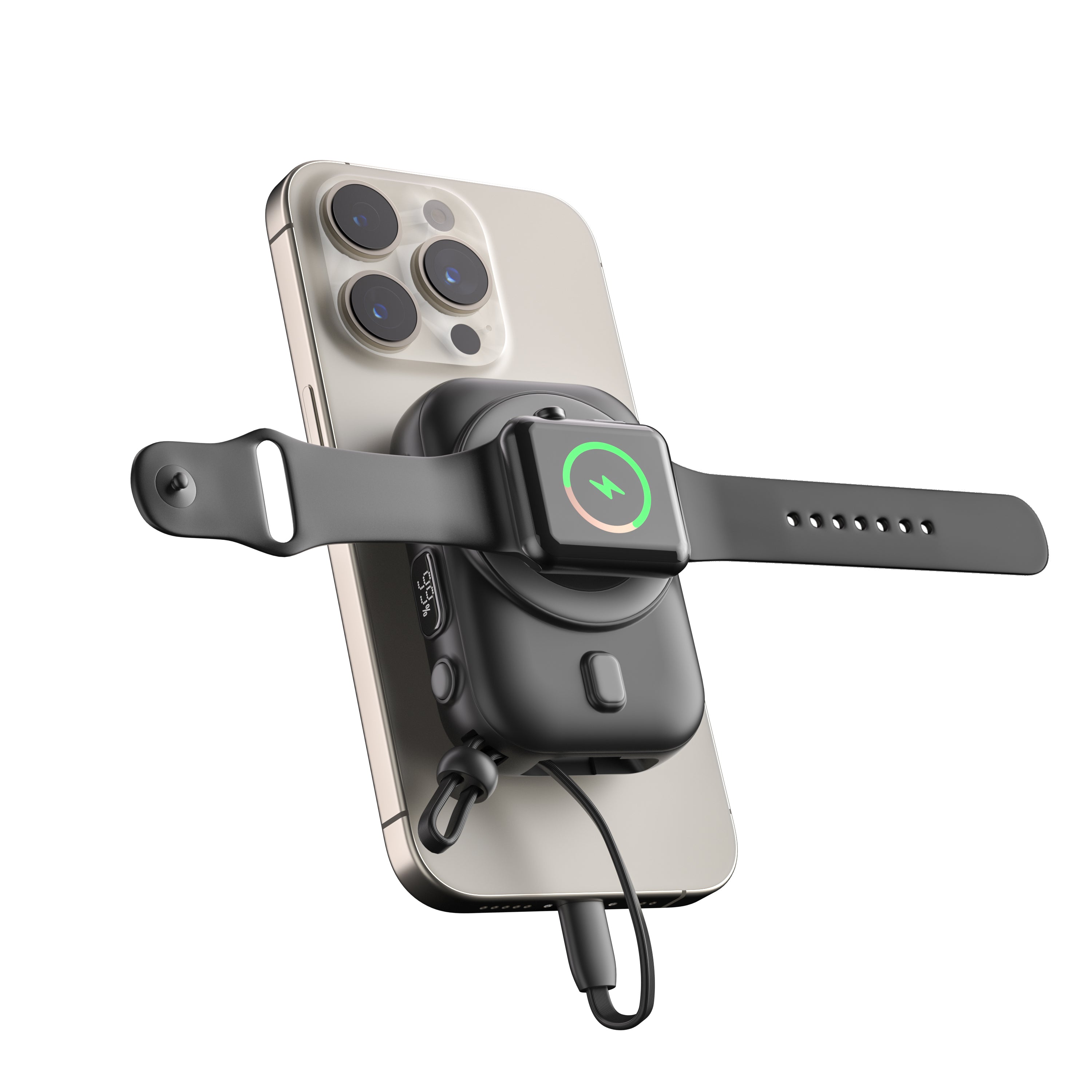 LAX Camera Power Bank and MagSafe - 12000mAh - White And Black