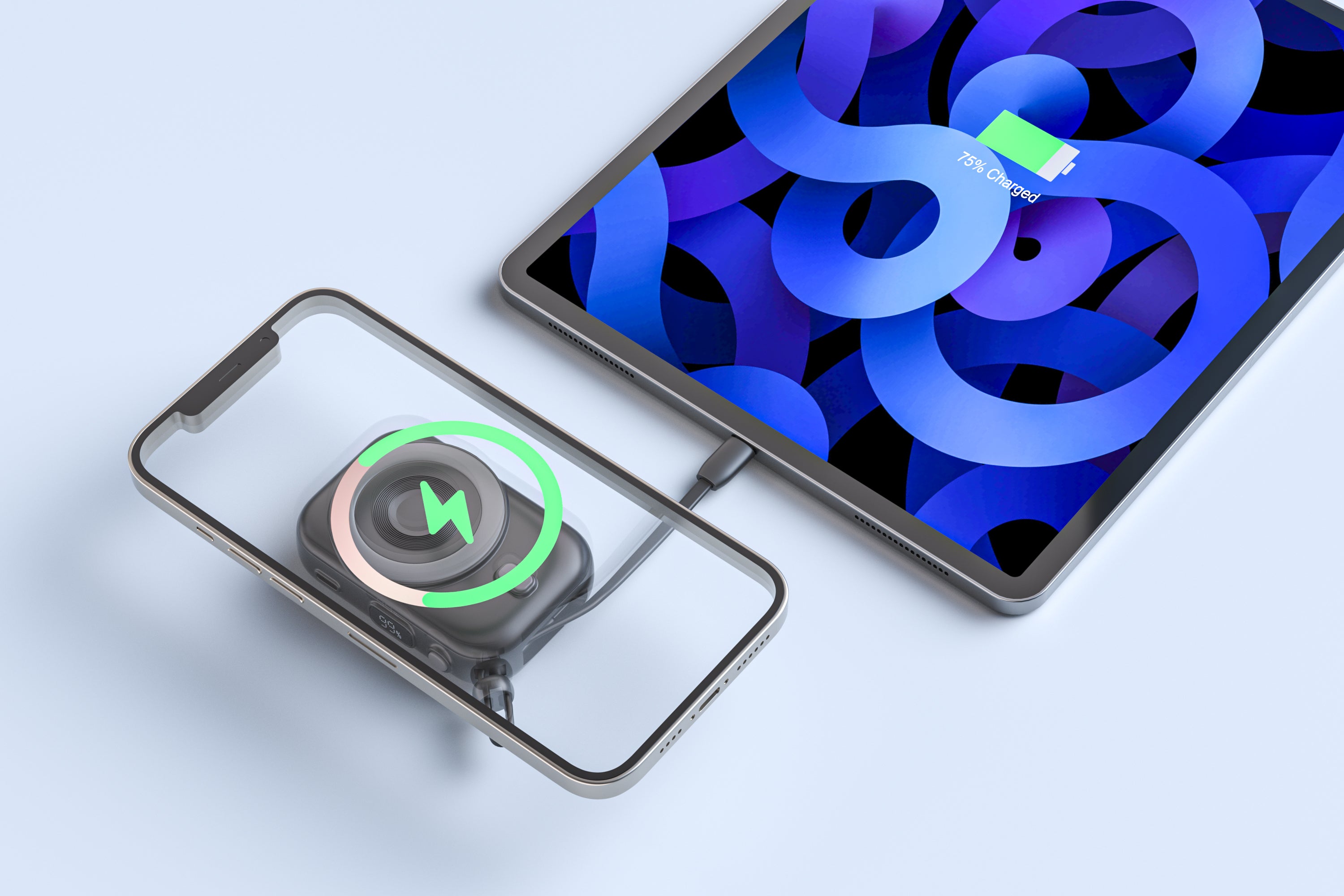 LAX Camera Power Bank and MagSafe - 12000mAh - White And Black