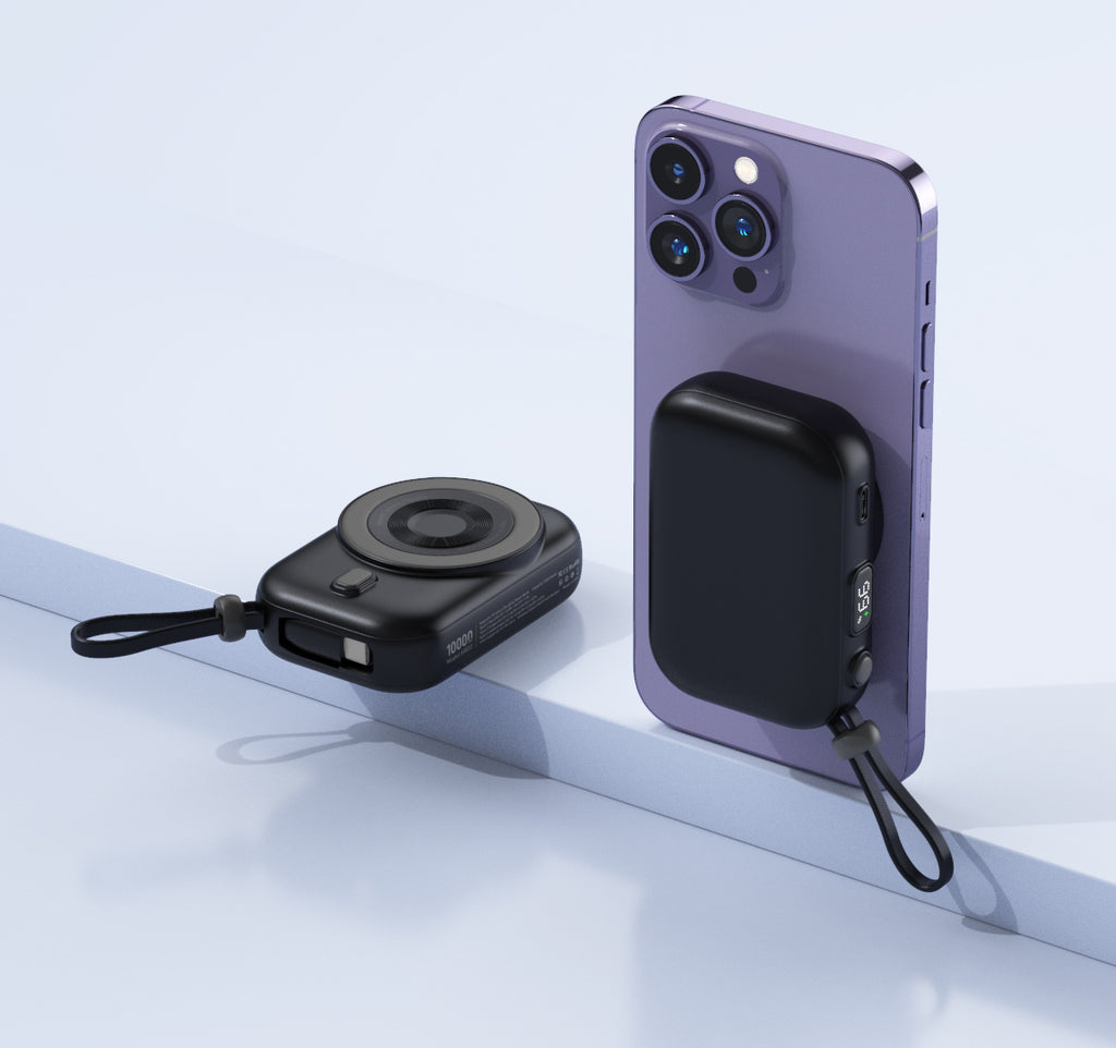 LAX Camera Power Bank and MagSafe - 12000mAh - White And Black