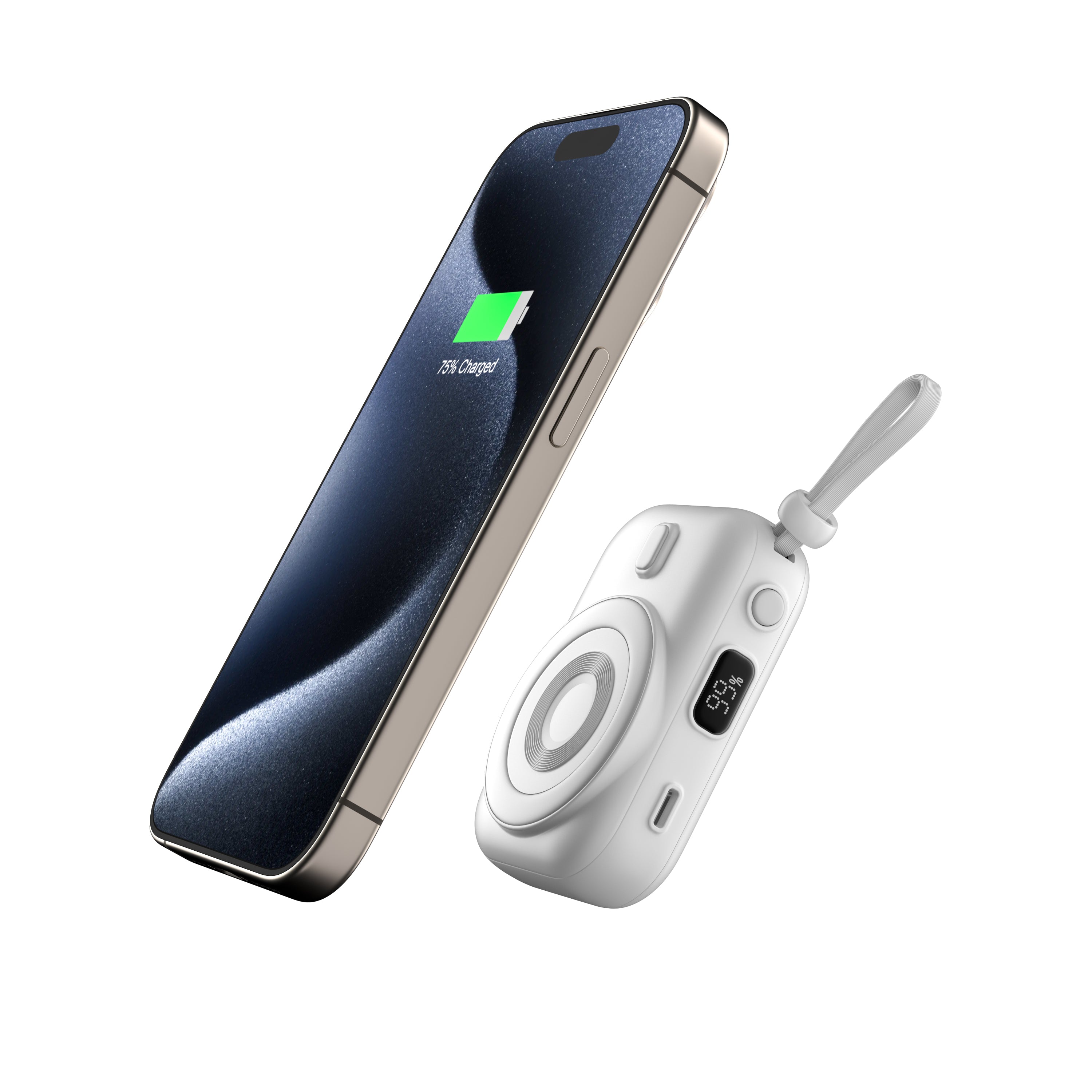 LAX Camera Power Bank and MagSafe - 12000mAh - White And Black