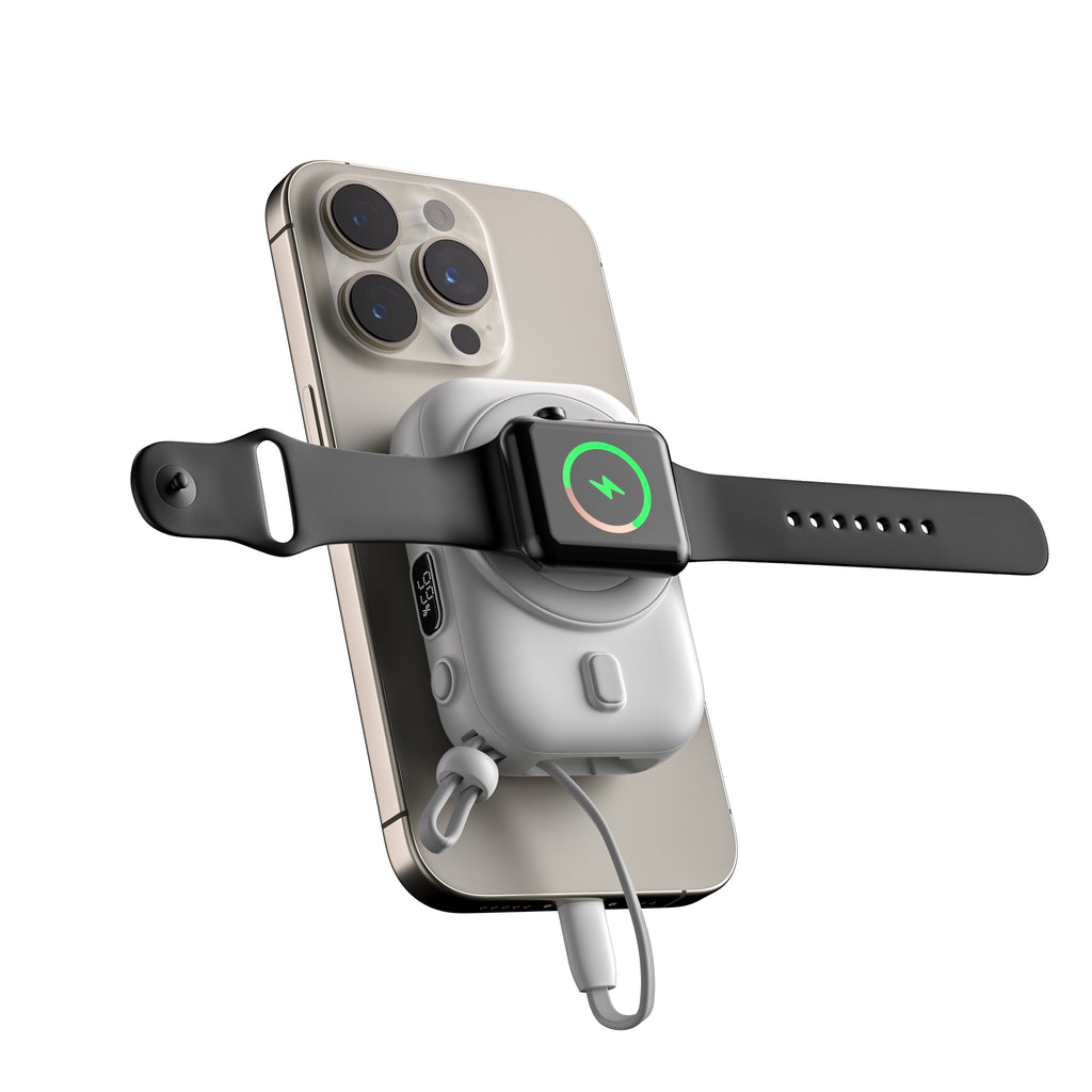 LAX Camera Power Bank and MagSafe - 12000mAh - White And Black