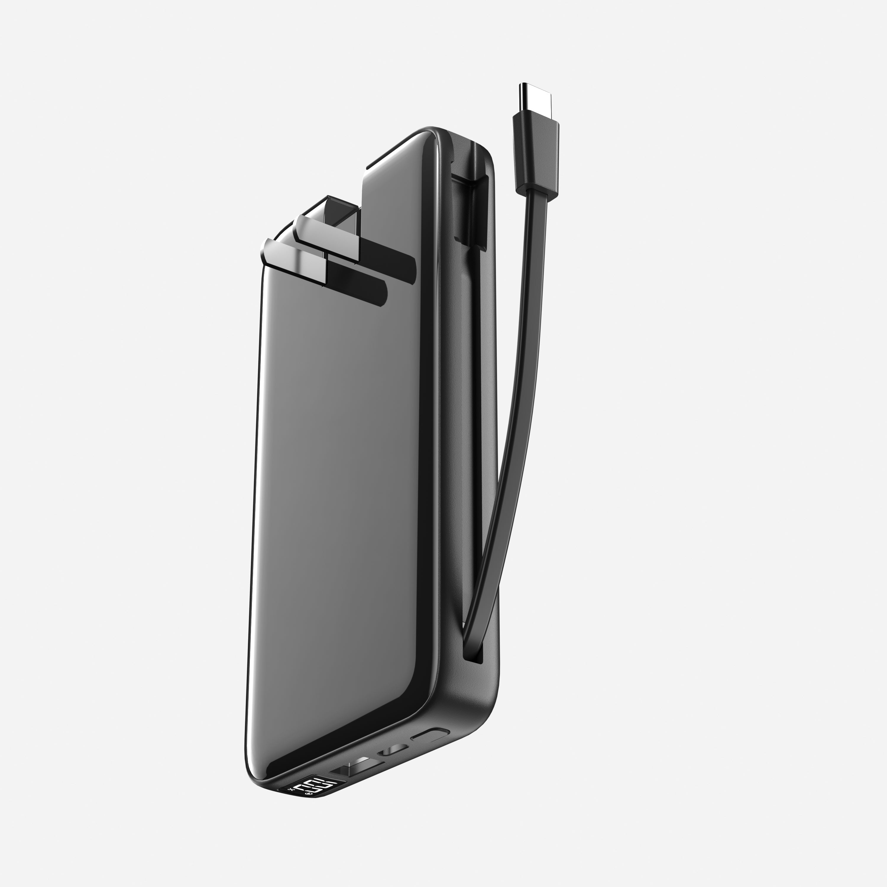 Plugable 10,000mAh Power Bank with USB-C & Digital Display