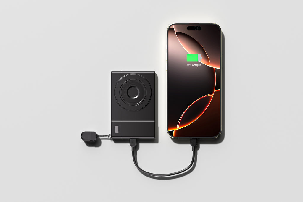 Magnetic Camera Style Power Bank - 5000mAh - Retail Pack