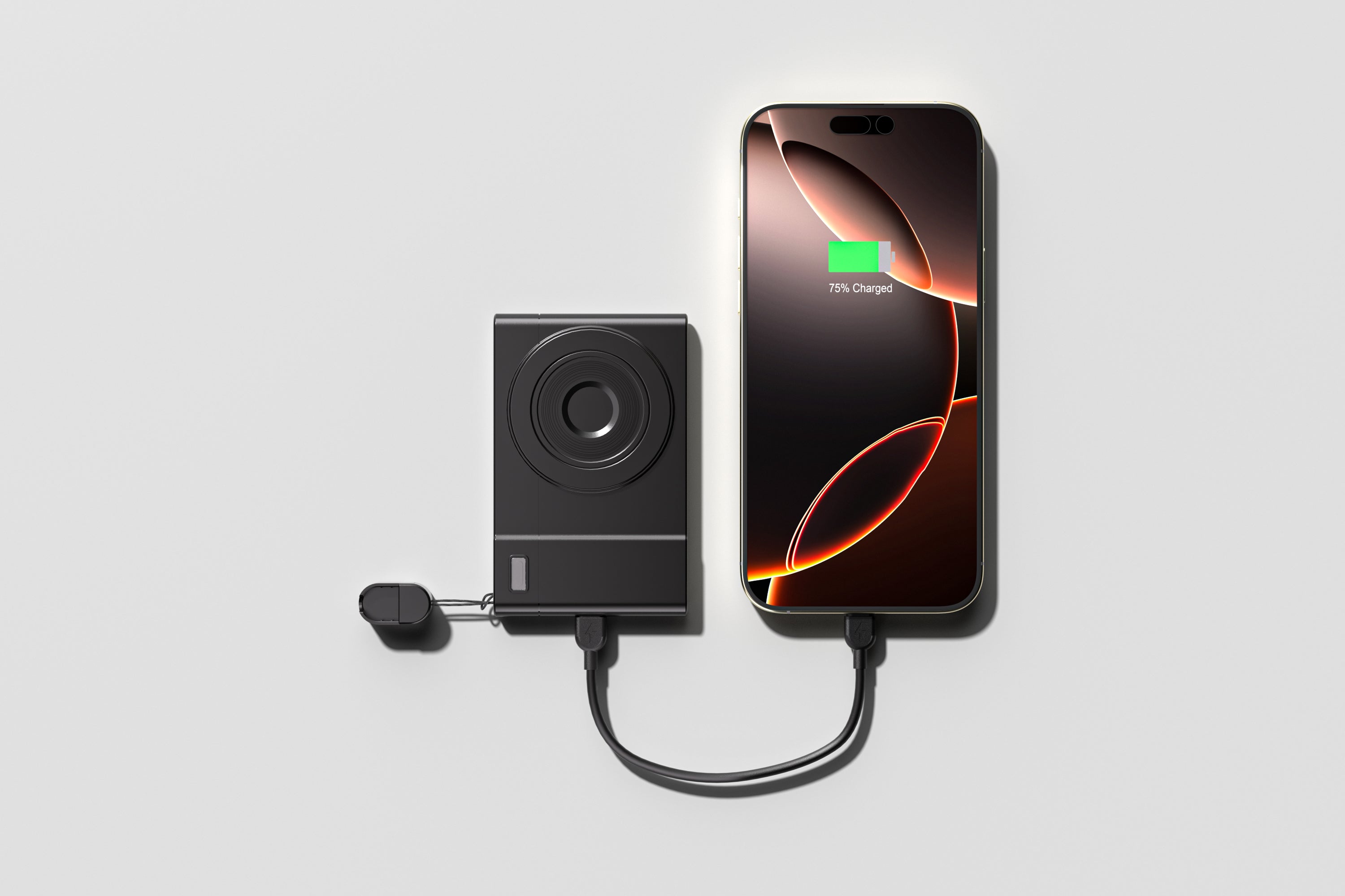 Magnetic Camera Style Power Bank - 5000mAh - Retail Pack