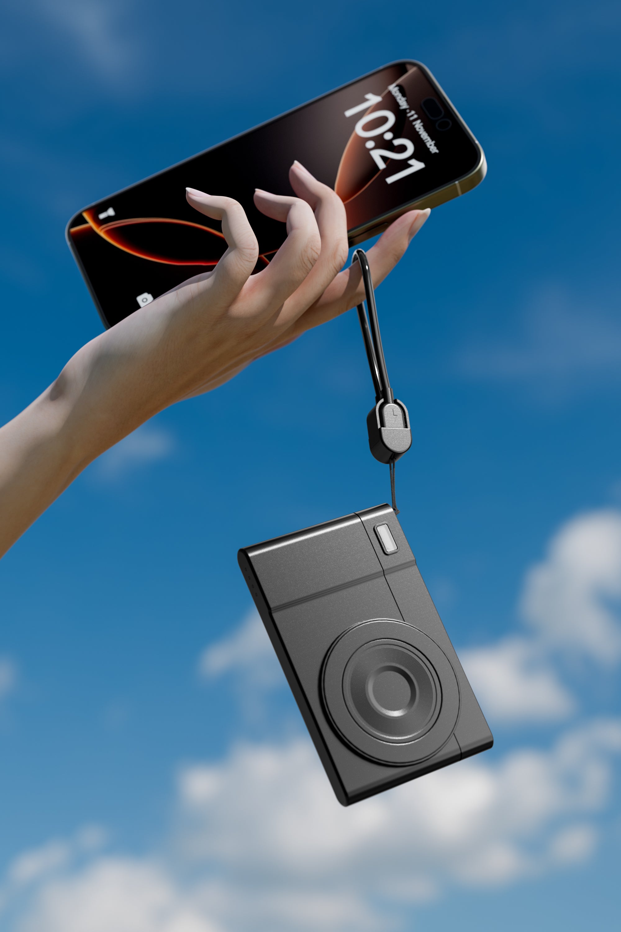 Magnetic Camera Style Power Bank - 5000mAh - Retail Pack